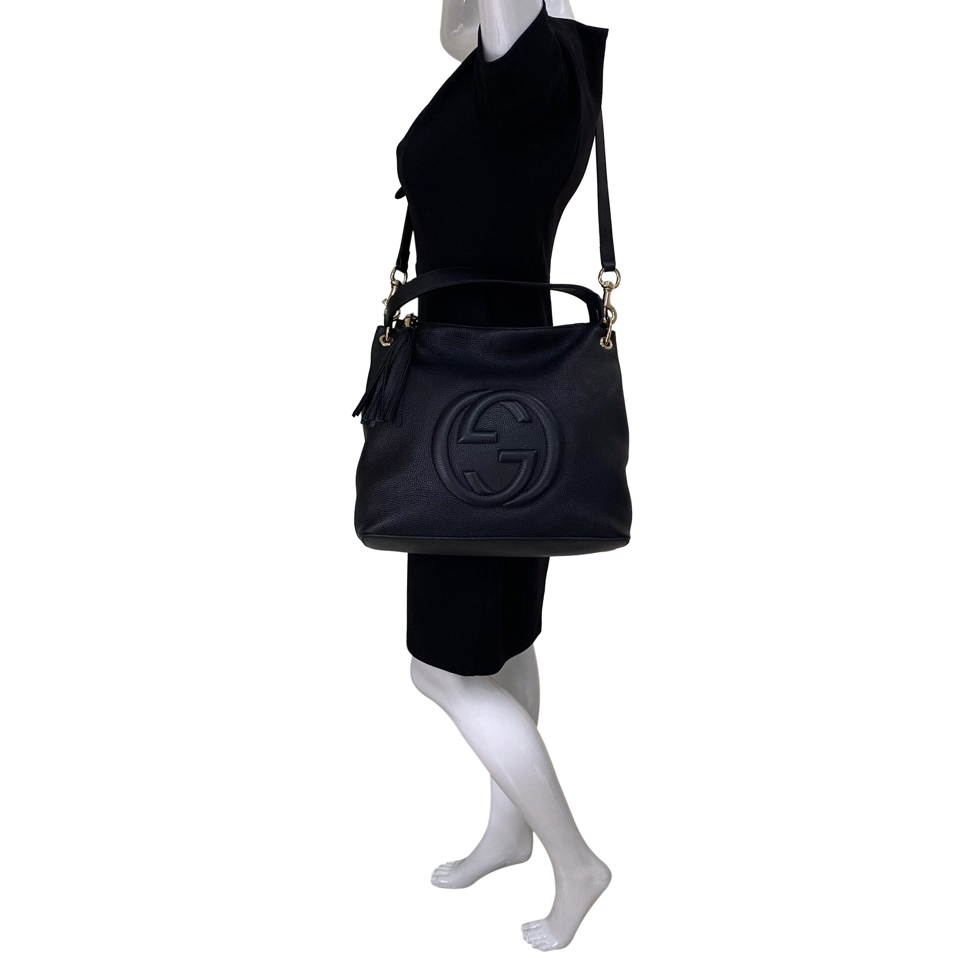 Bolsa Gucci Soho Hobo Preta