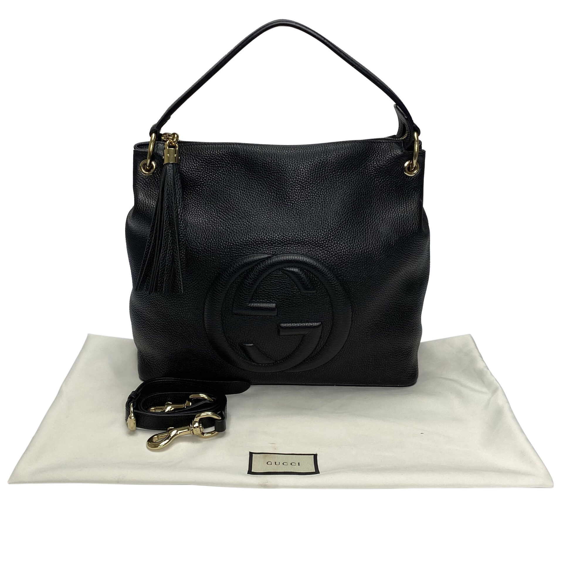 Bolsa Gucci Soho Hobo Preta