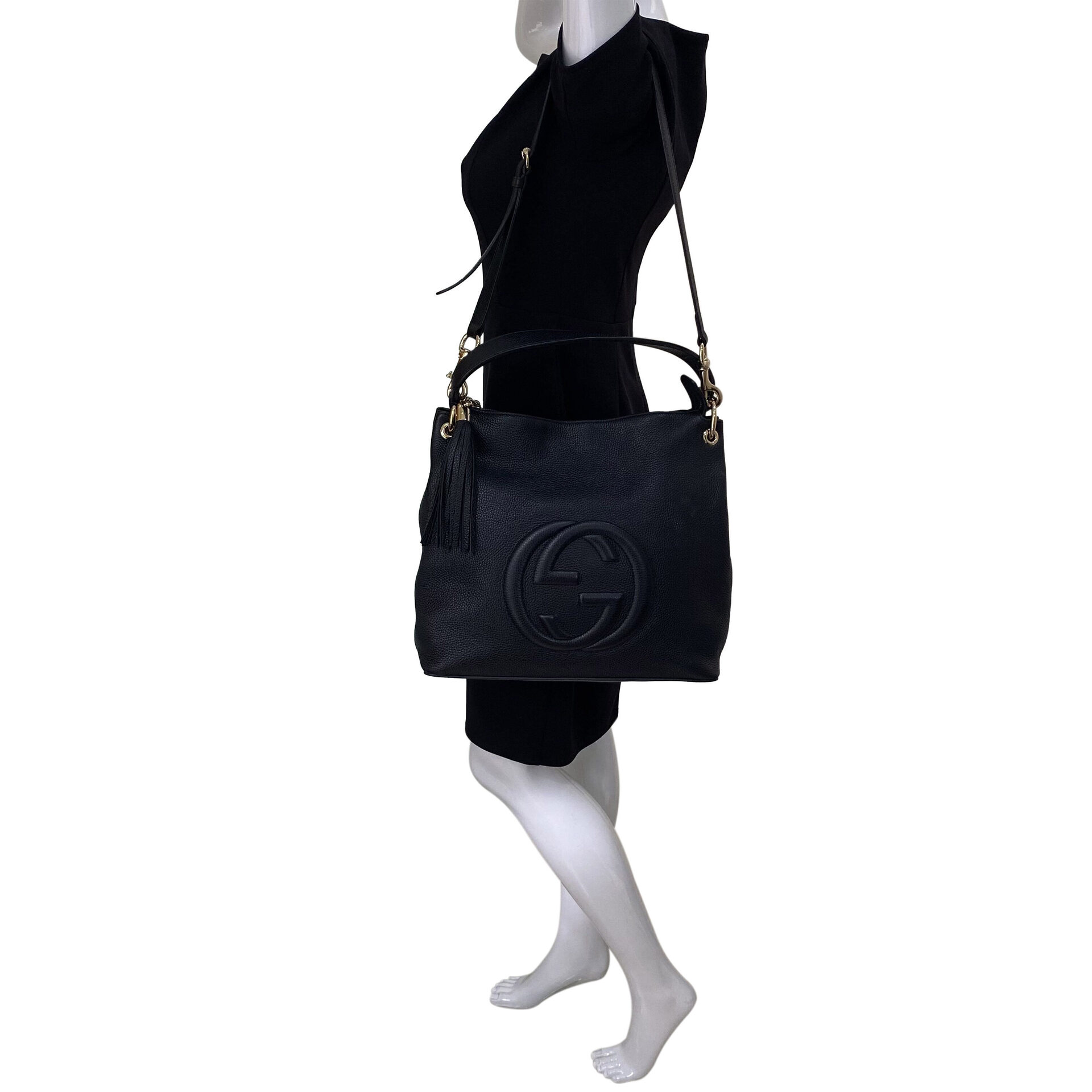 Bolsa Gucci Soho Hobo Preta