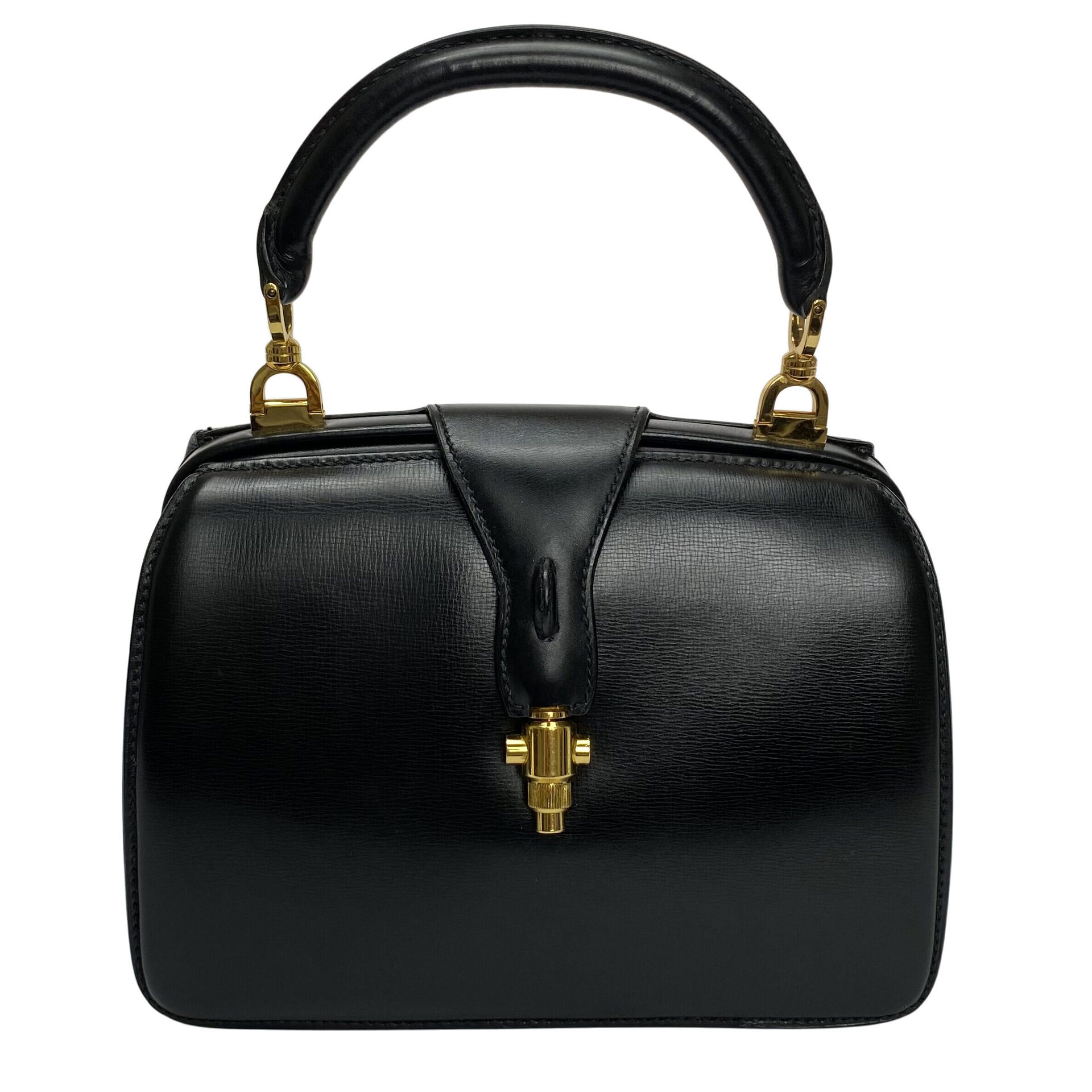 Bolsa Gucci Vintage 1960 Preta