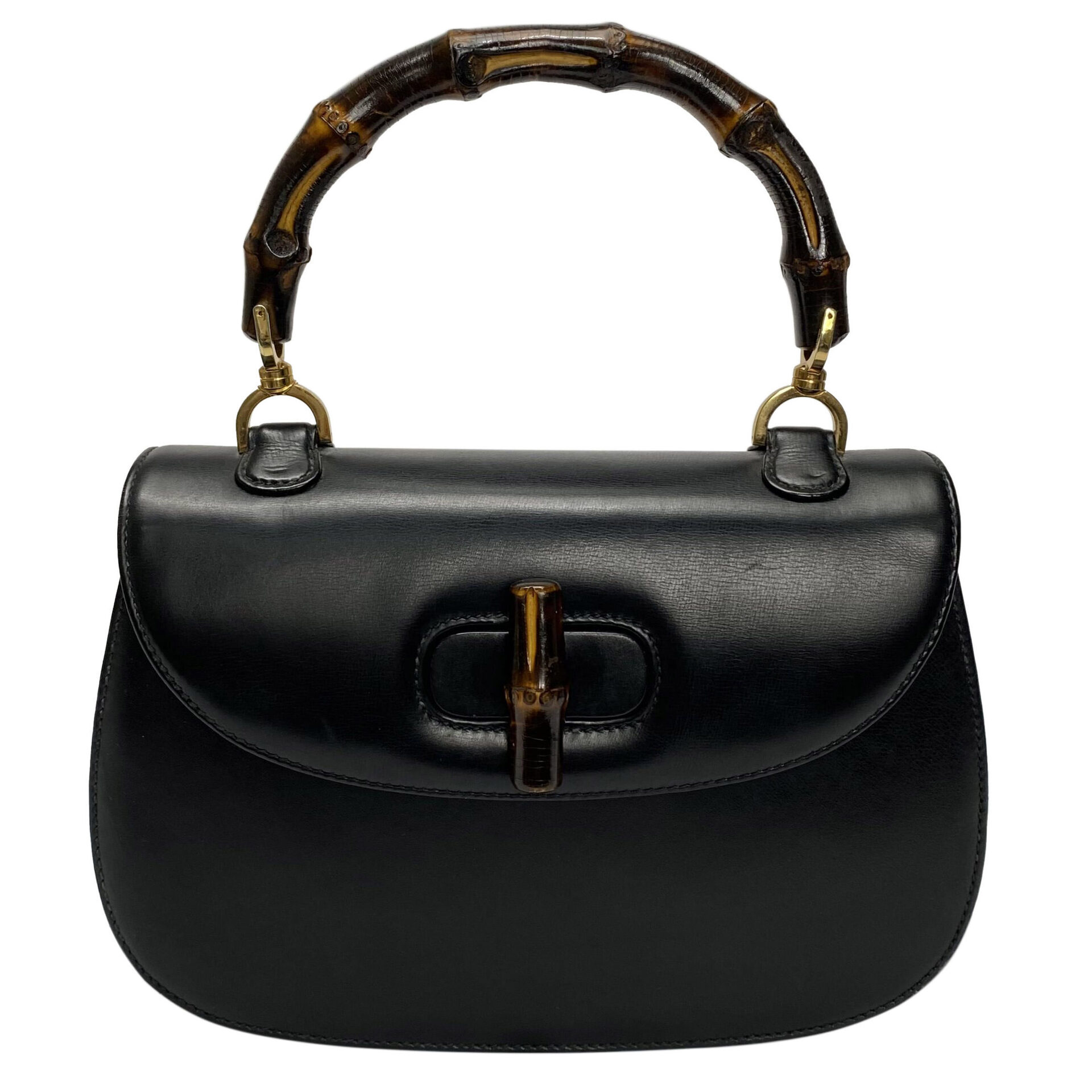 Bolsa Gucci Vintage Bamboo Preta
