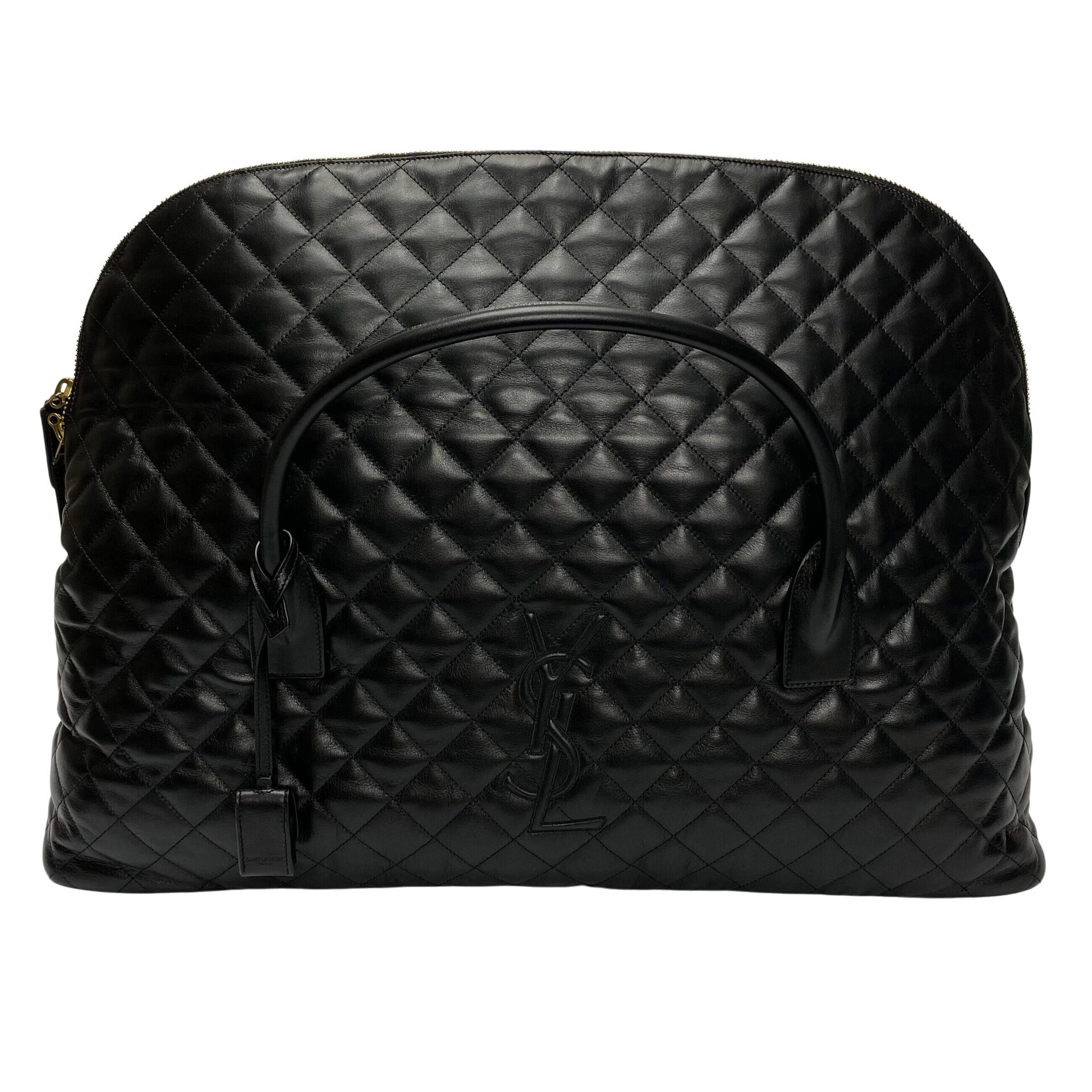 Bolsa Saint Laurent ES Giant Couro Matelassê Preto