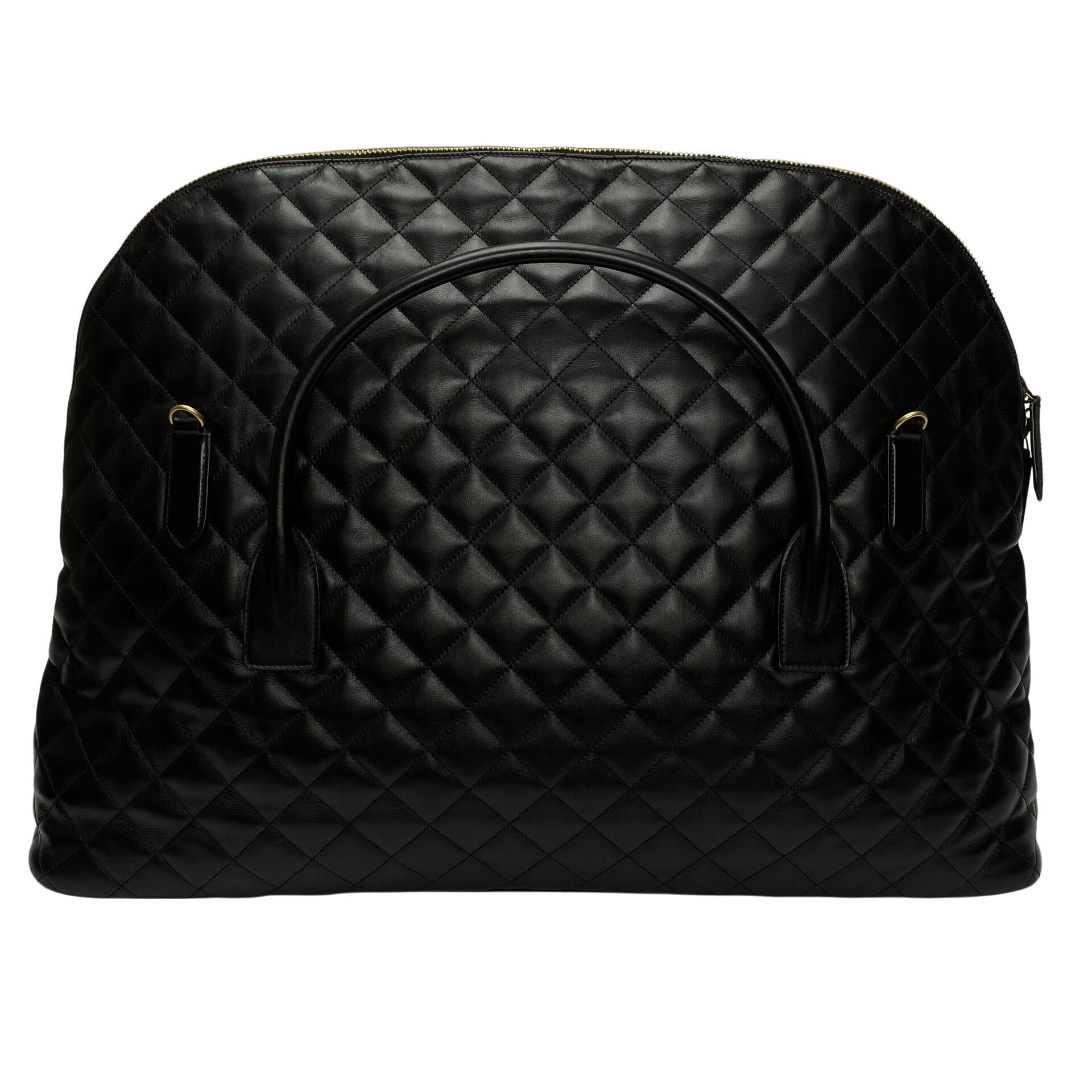 Bolsa Saint Laurent ES Giant Couro Matelassê Preto