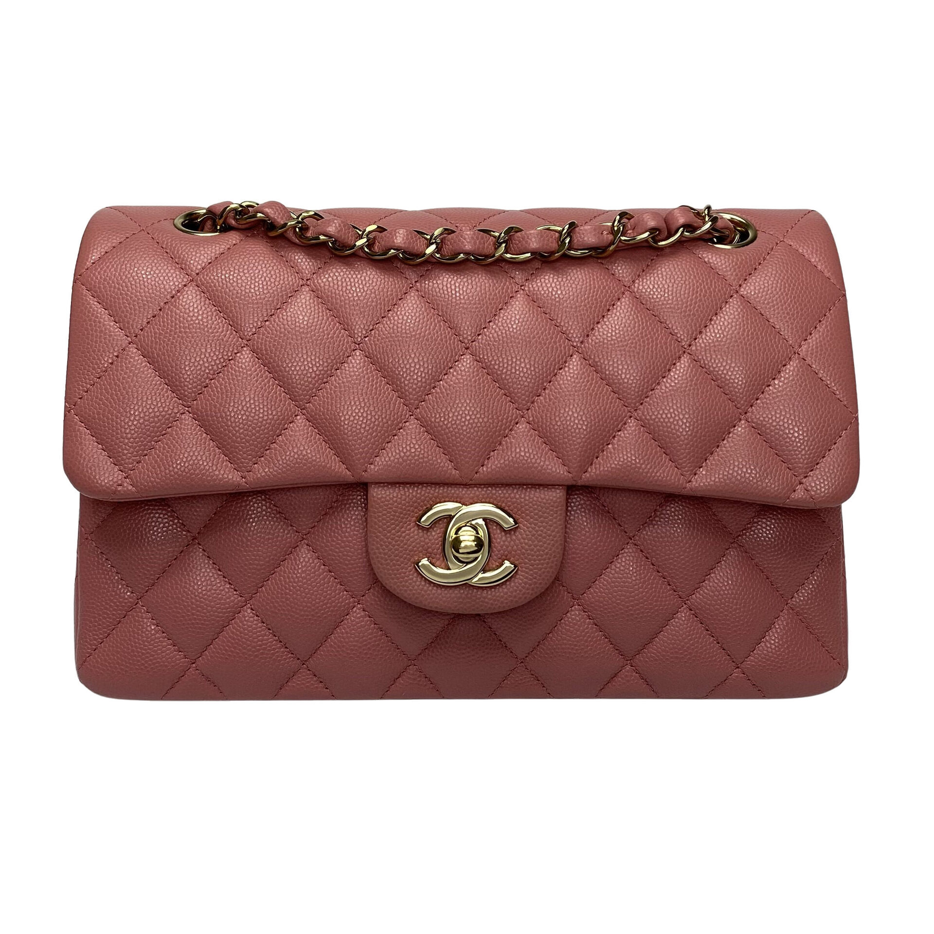 Bolsa Chanel Clássica Double Flap Small Caviar