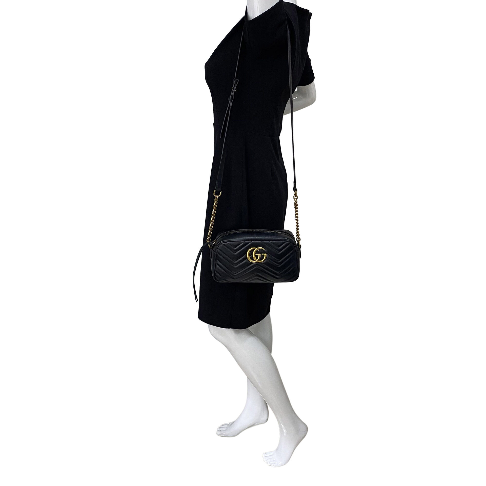 Bolsa Gucci GG Marmont Preta