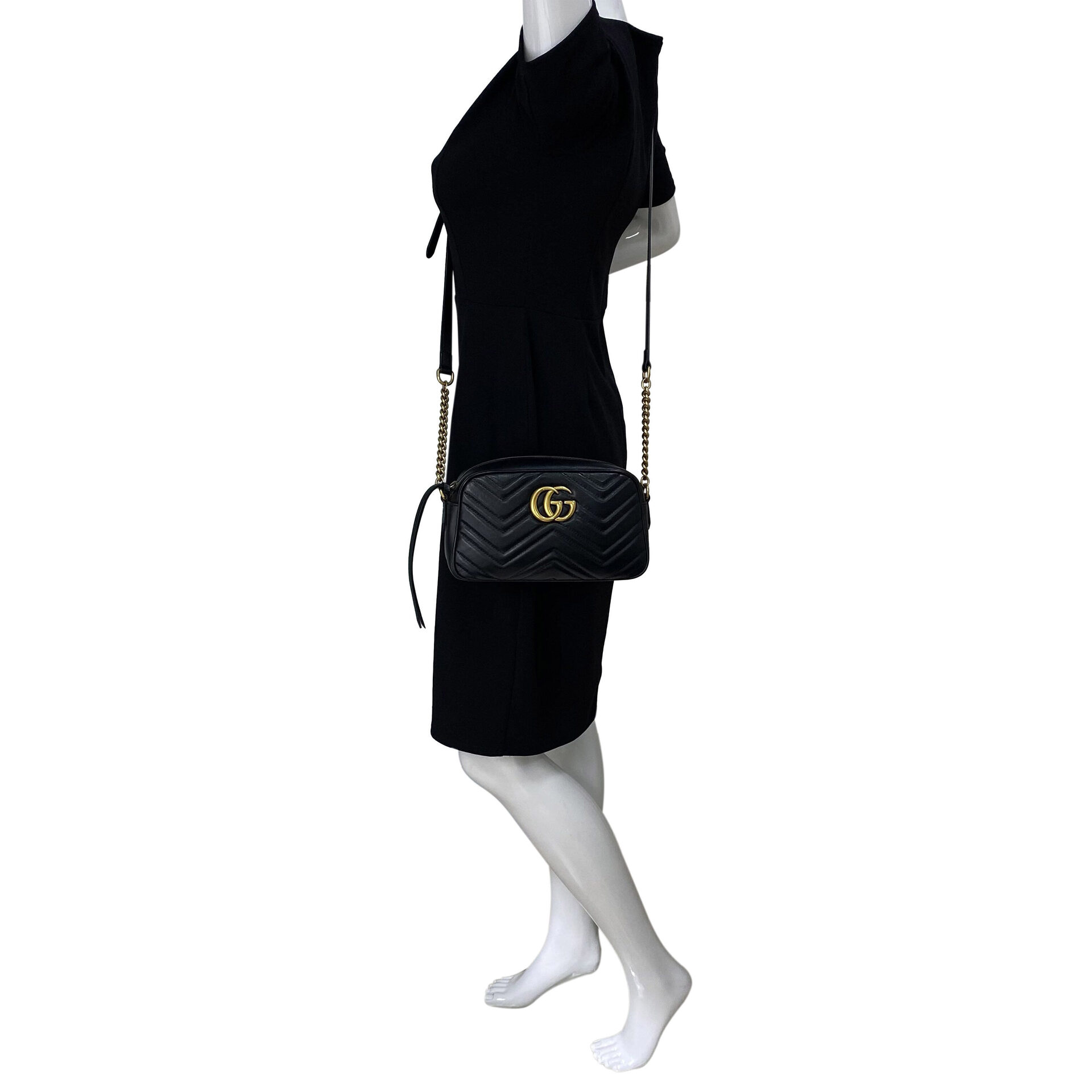Bolsa Gucci GG Marmont Preta