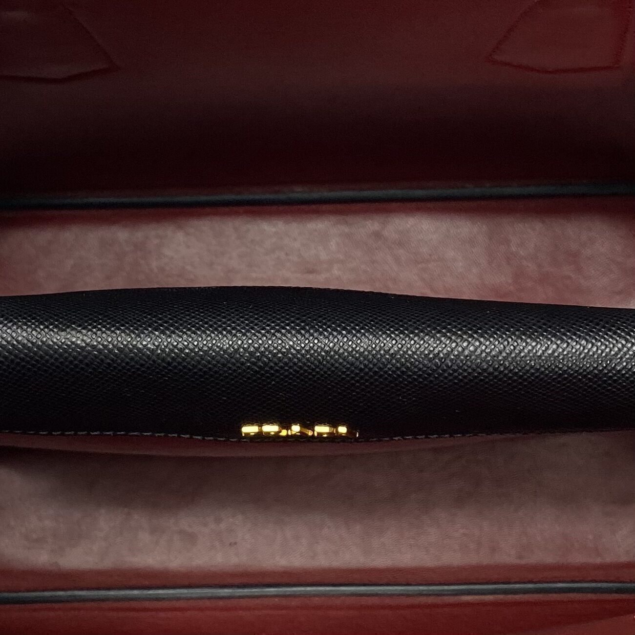 Bolsa Prada Saffiano Cuir Double Preta