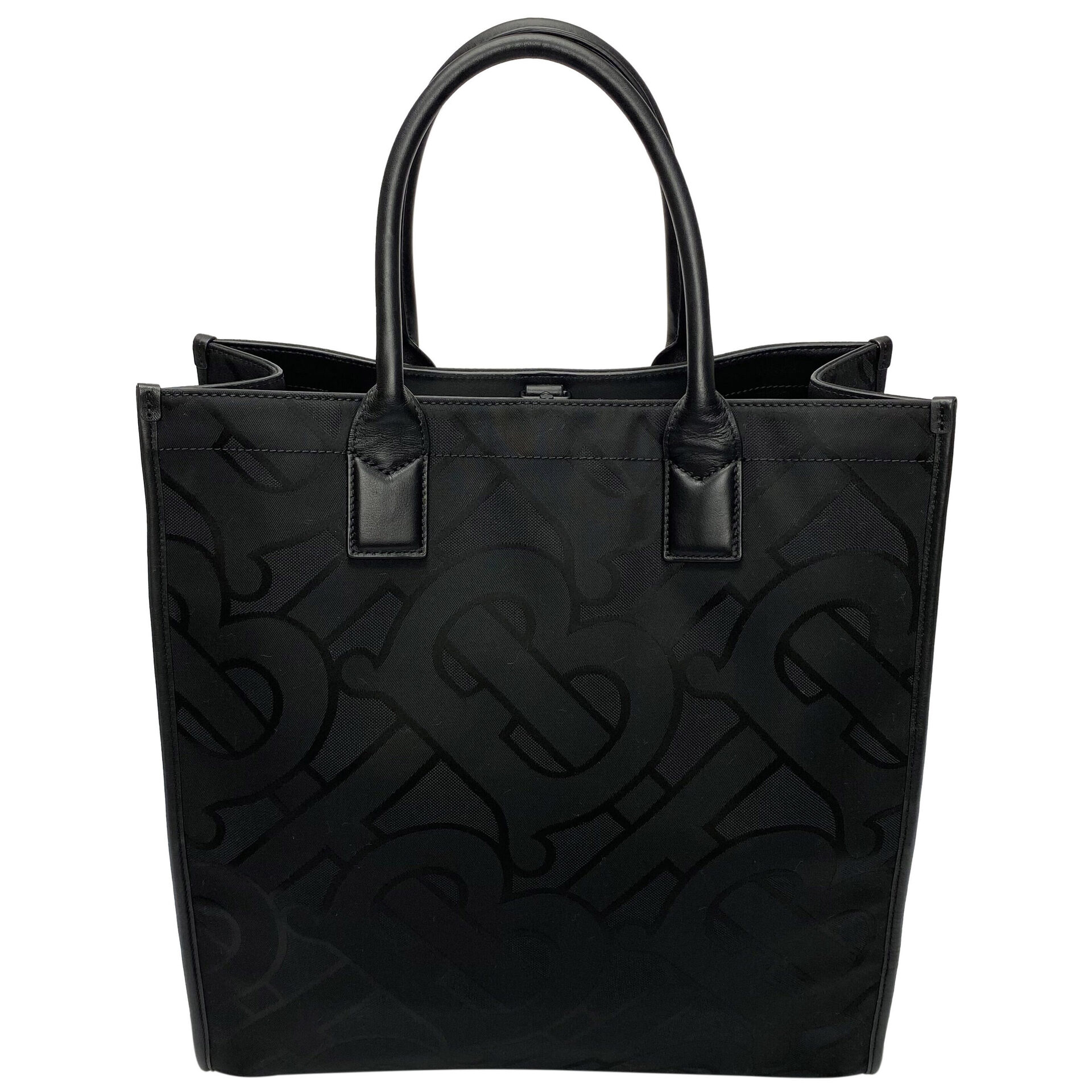 Bolsa Burberry Tote Monograma Preta