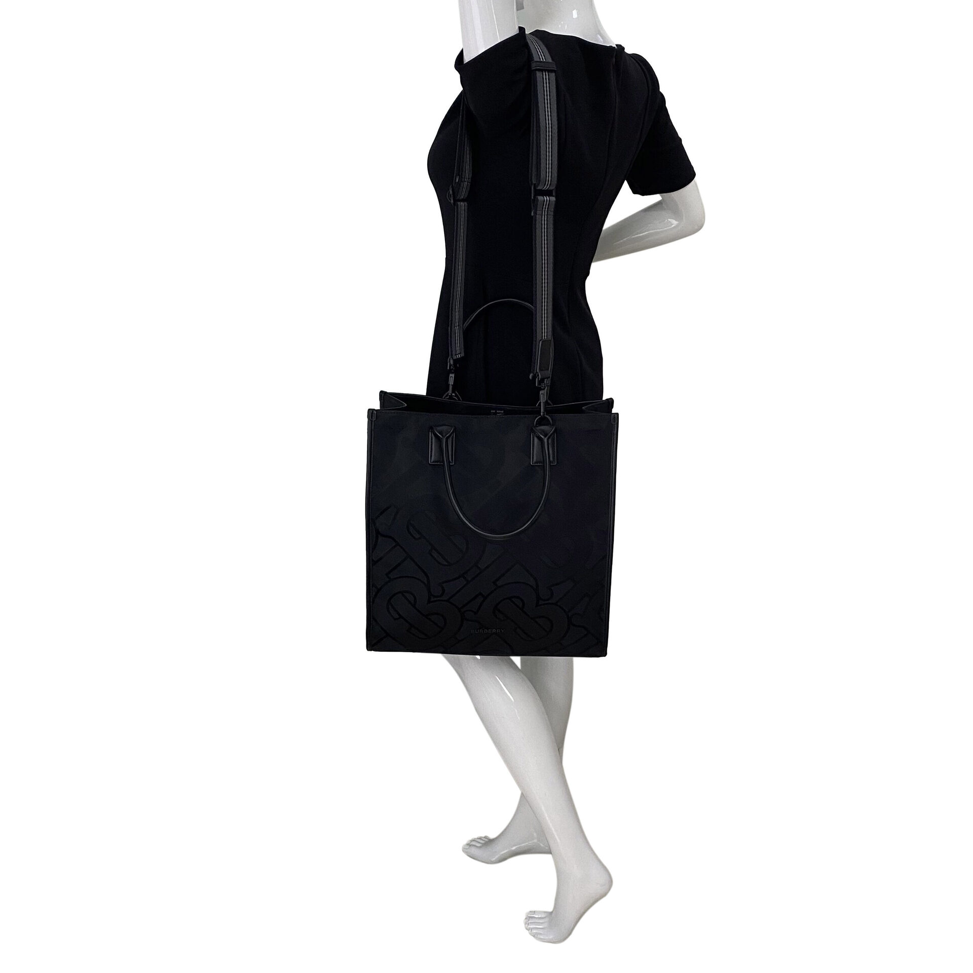 Bolsa Burberry Tote Monograma Preta