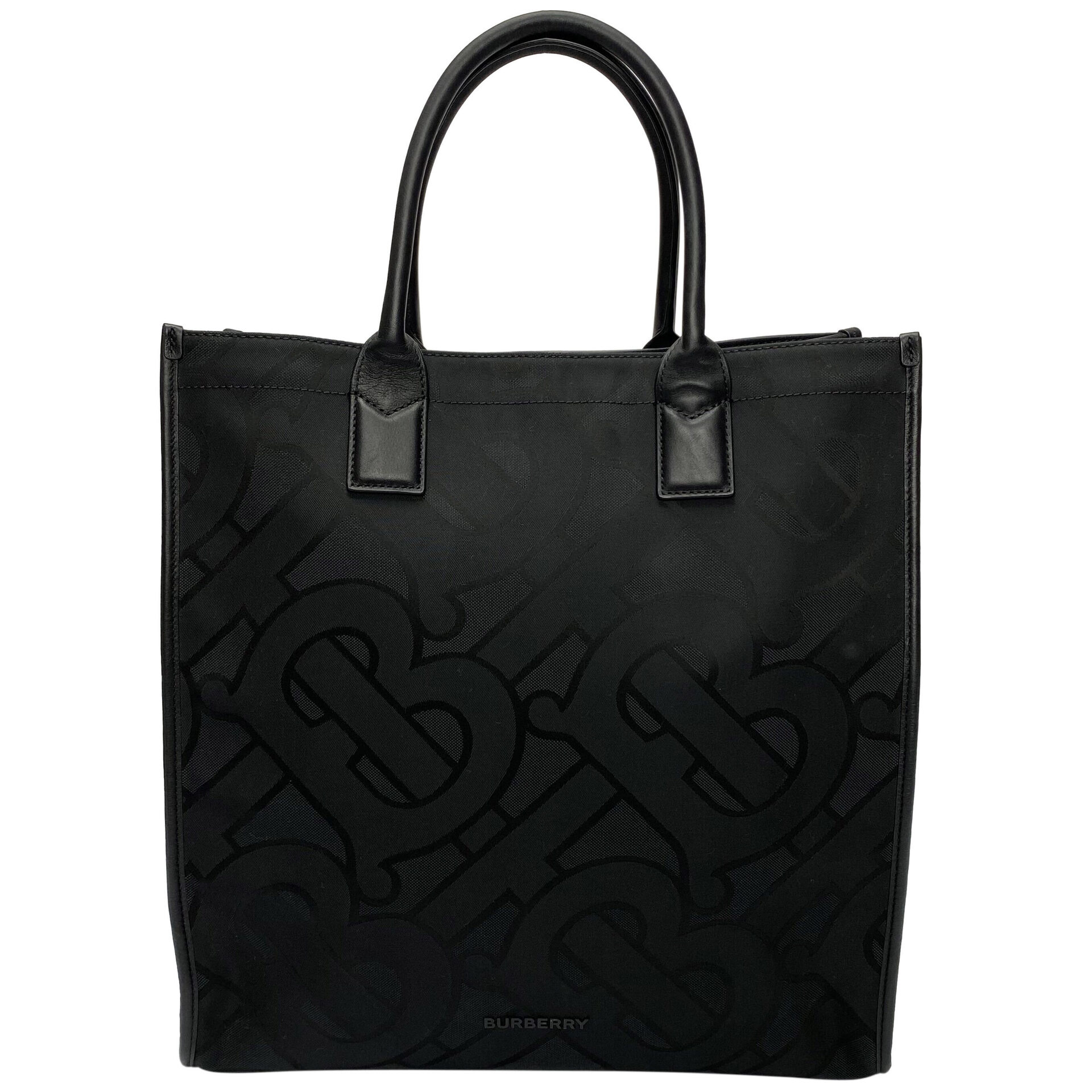 Bolsa Burberry Tote Monograma Preta