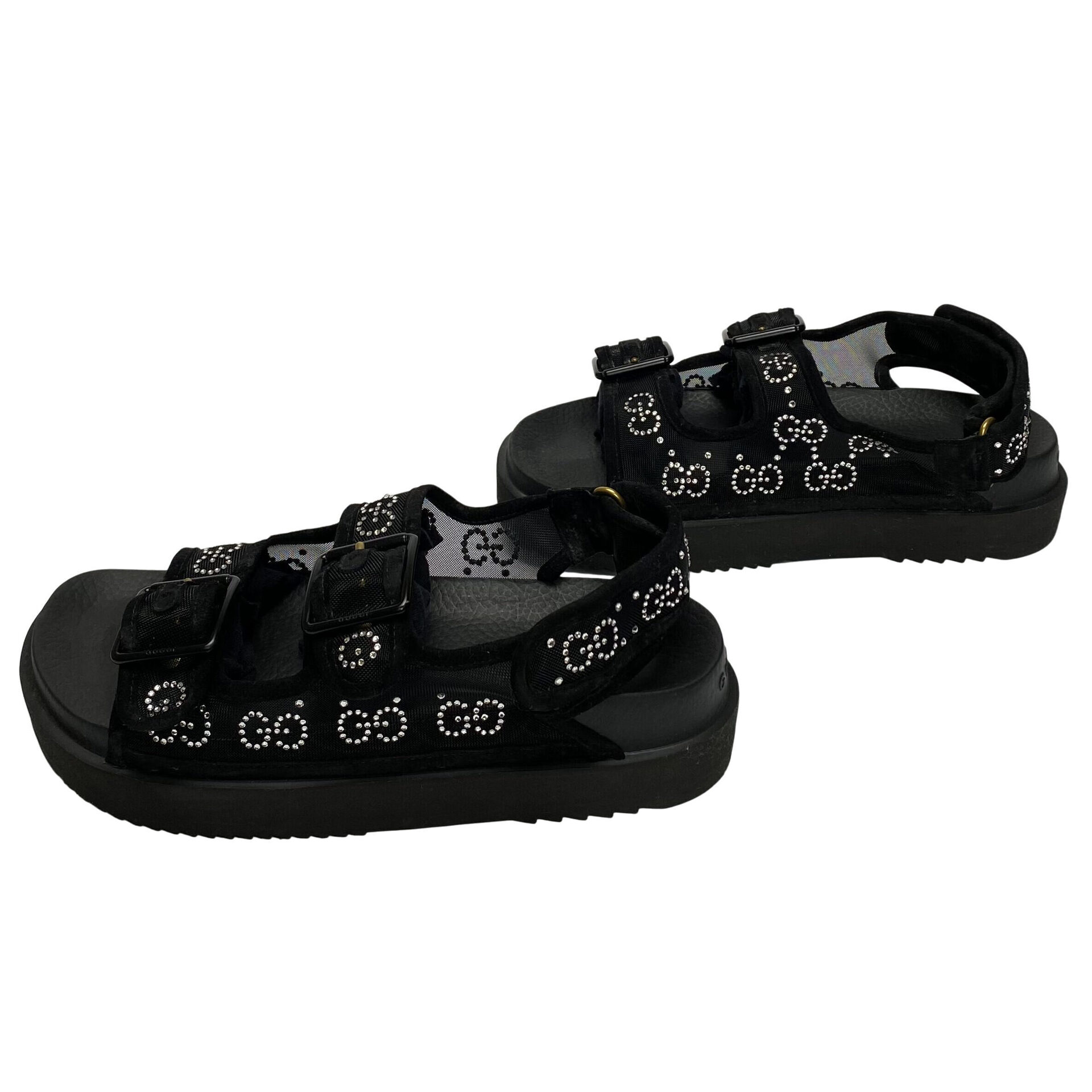 Papete Gucci Crystal-Embellished GG