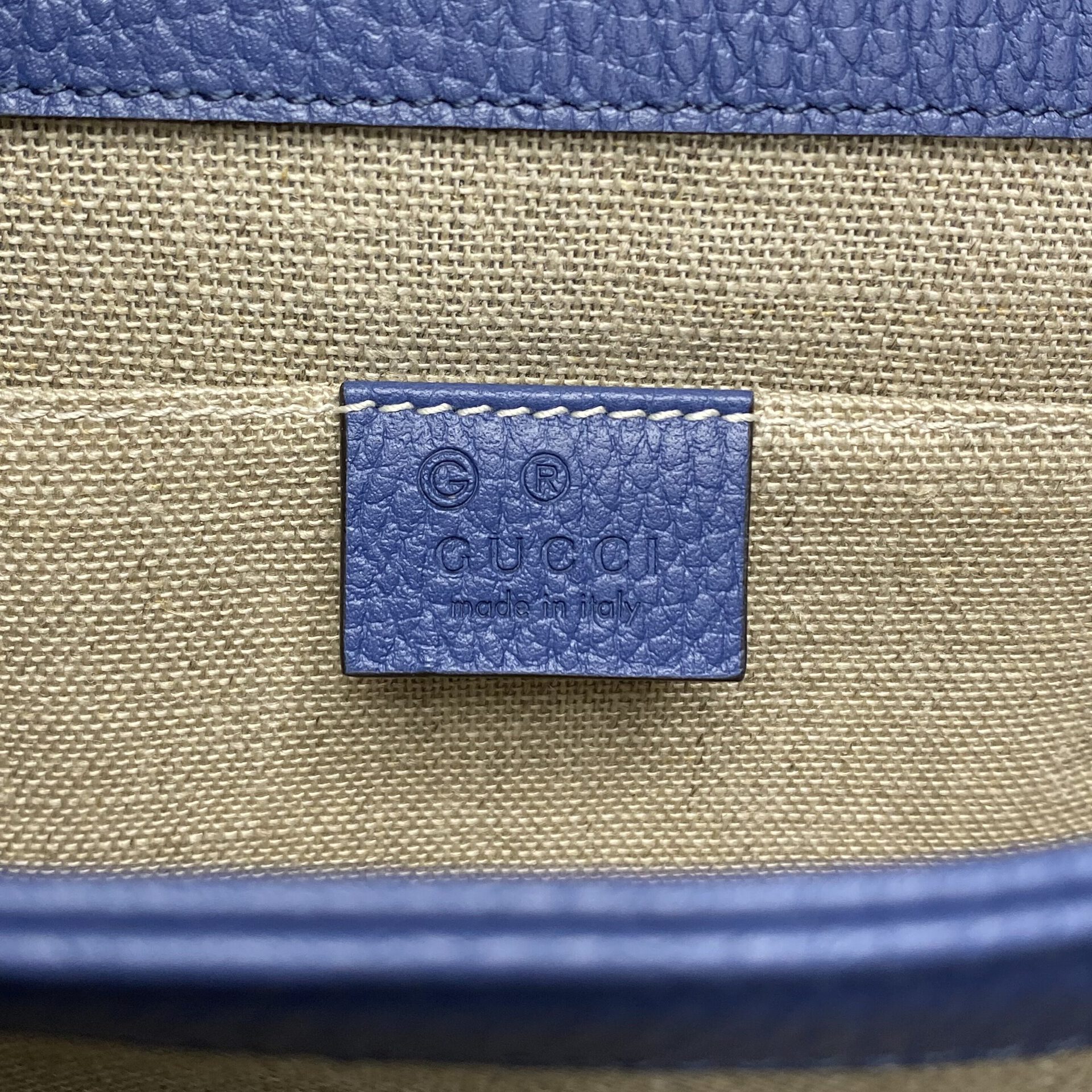 Bolsa Gucci Interlocking G Azul
