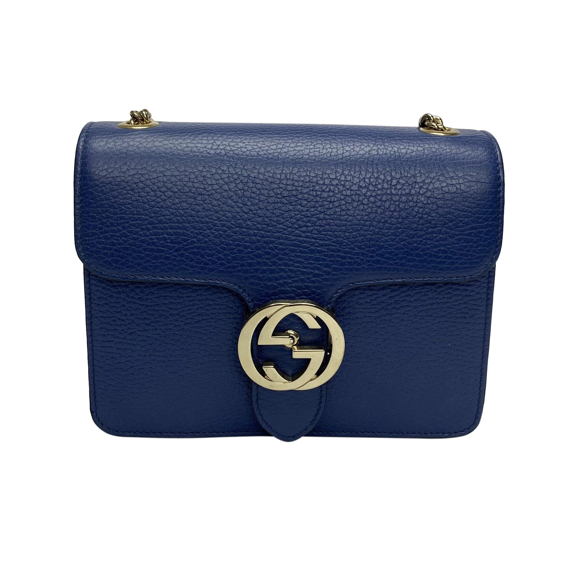 Bolsa Gucci Interlocking G Azul