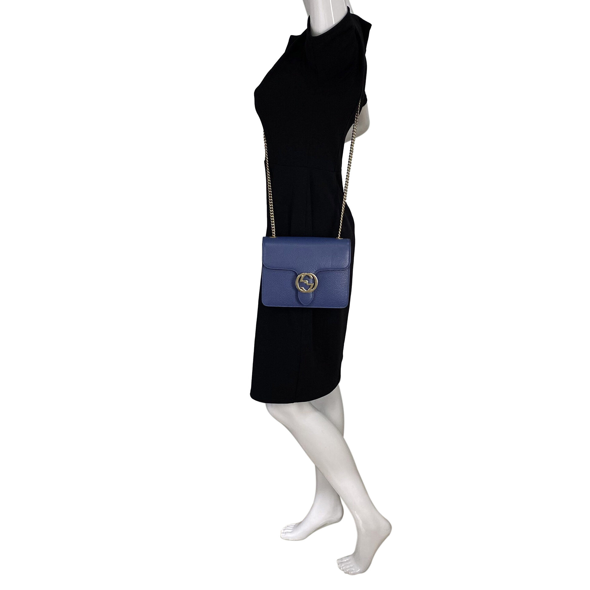 Bolsa Gucci Interlocking G Azul