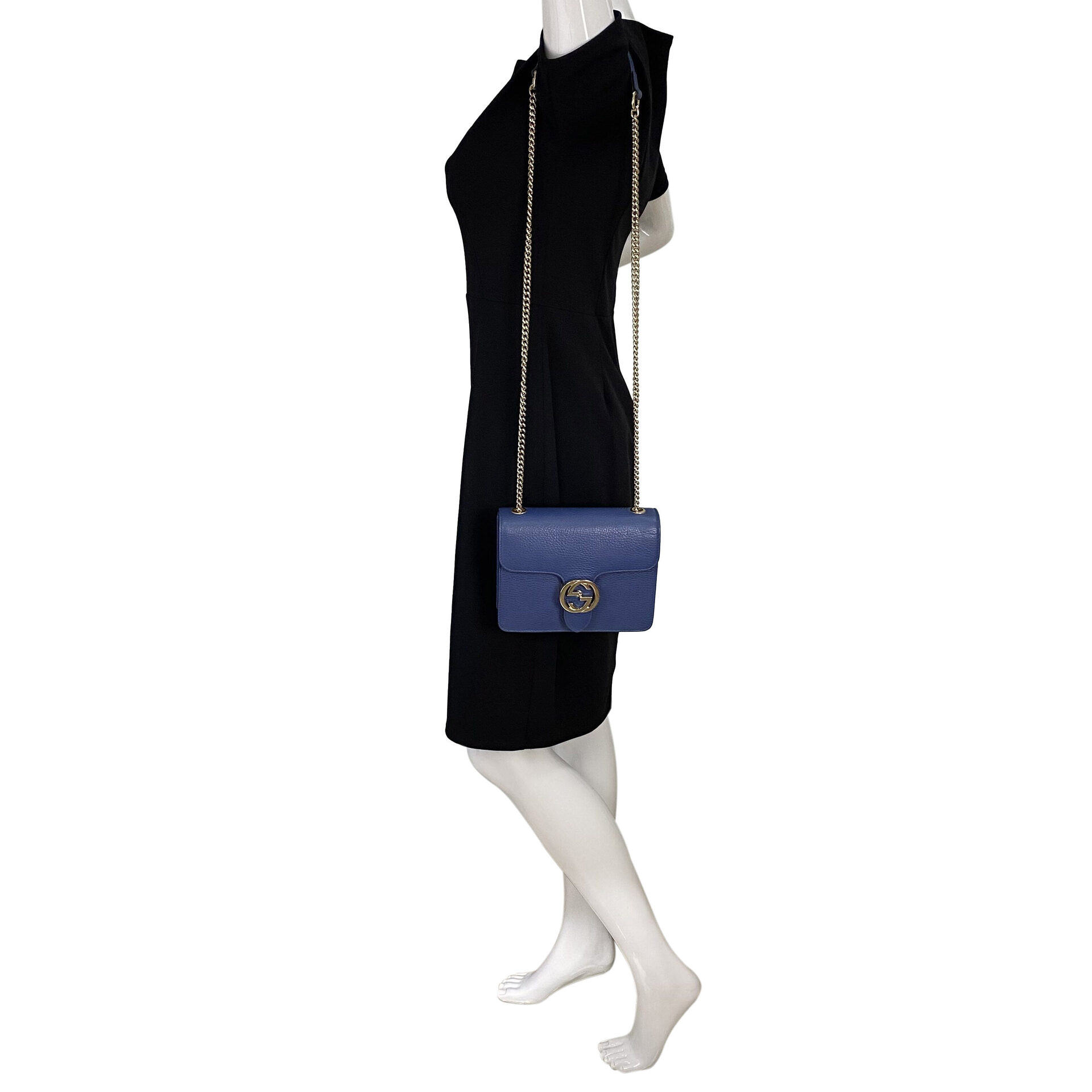 Bolsa Gucci Interlocking G Azul