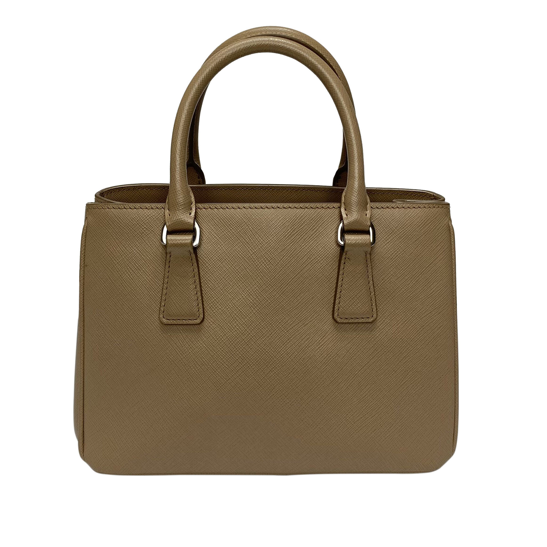Bolsa Prada Mini Galleria Saffiano Nude