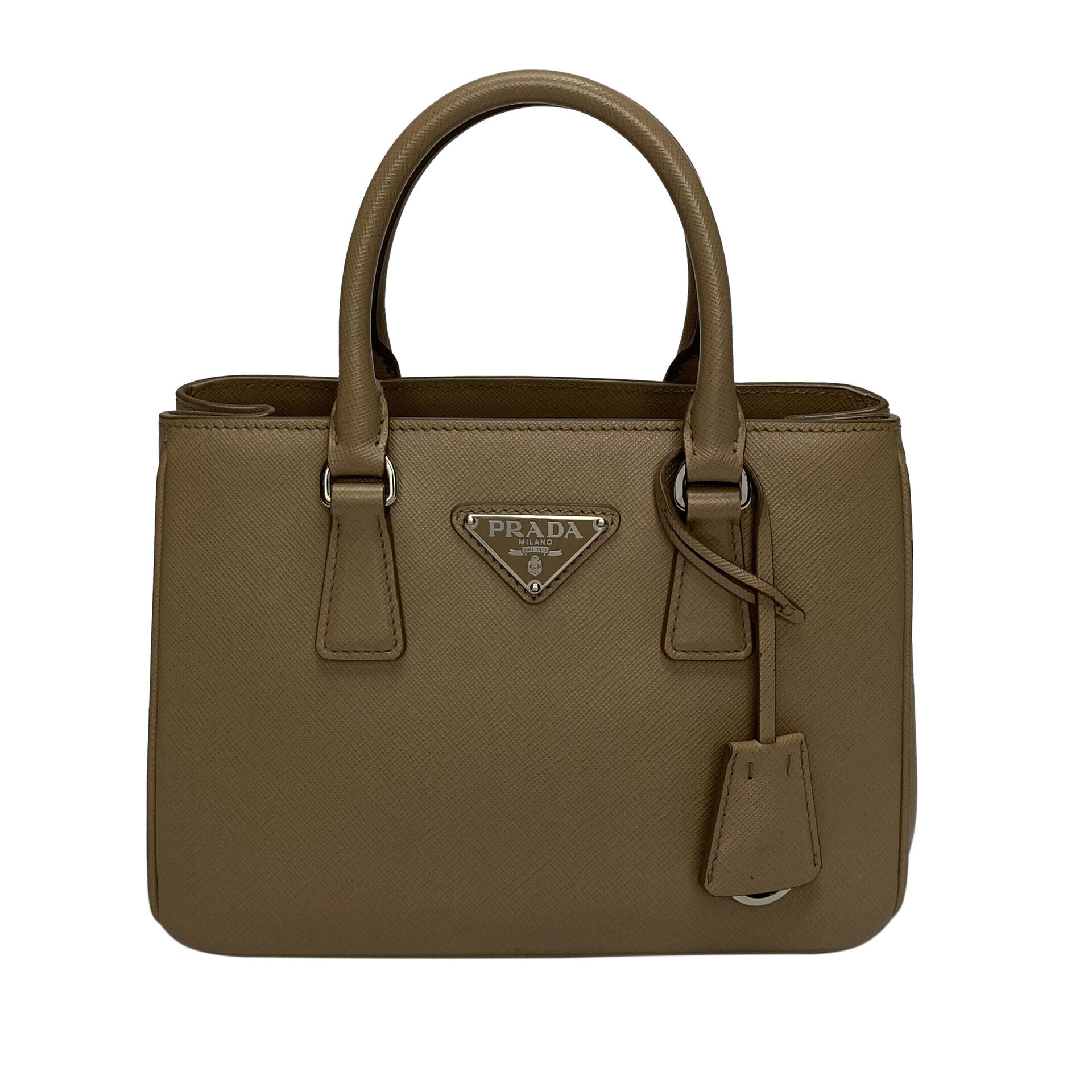 Bolsa Prada Mini Galleria Saffiano Nude
