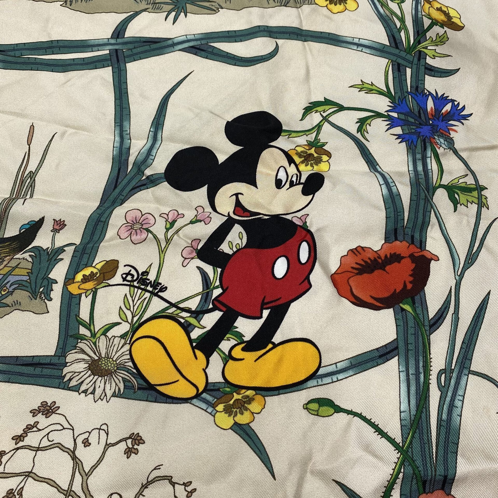 Lenço Gucci x Disney Estampado Mickey Mouse