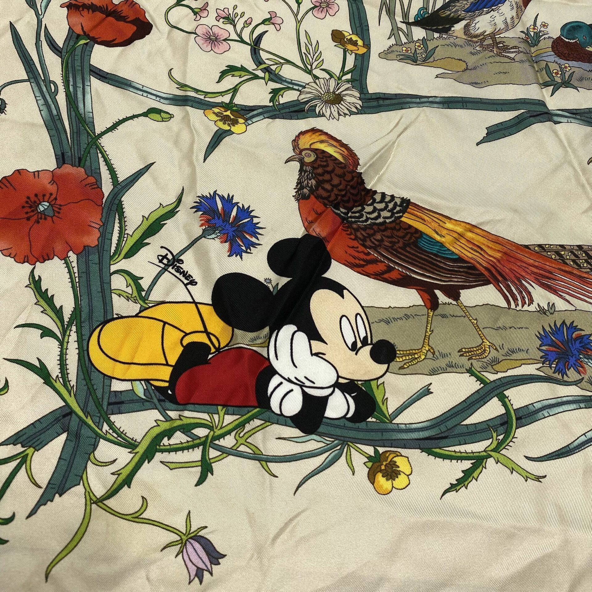 Lenço Gucci x Disney Estampado Mickey Mouse
