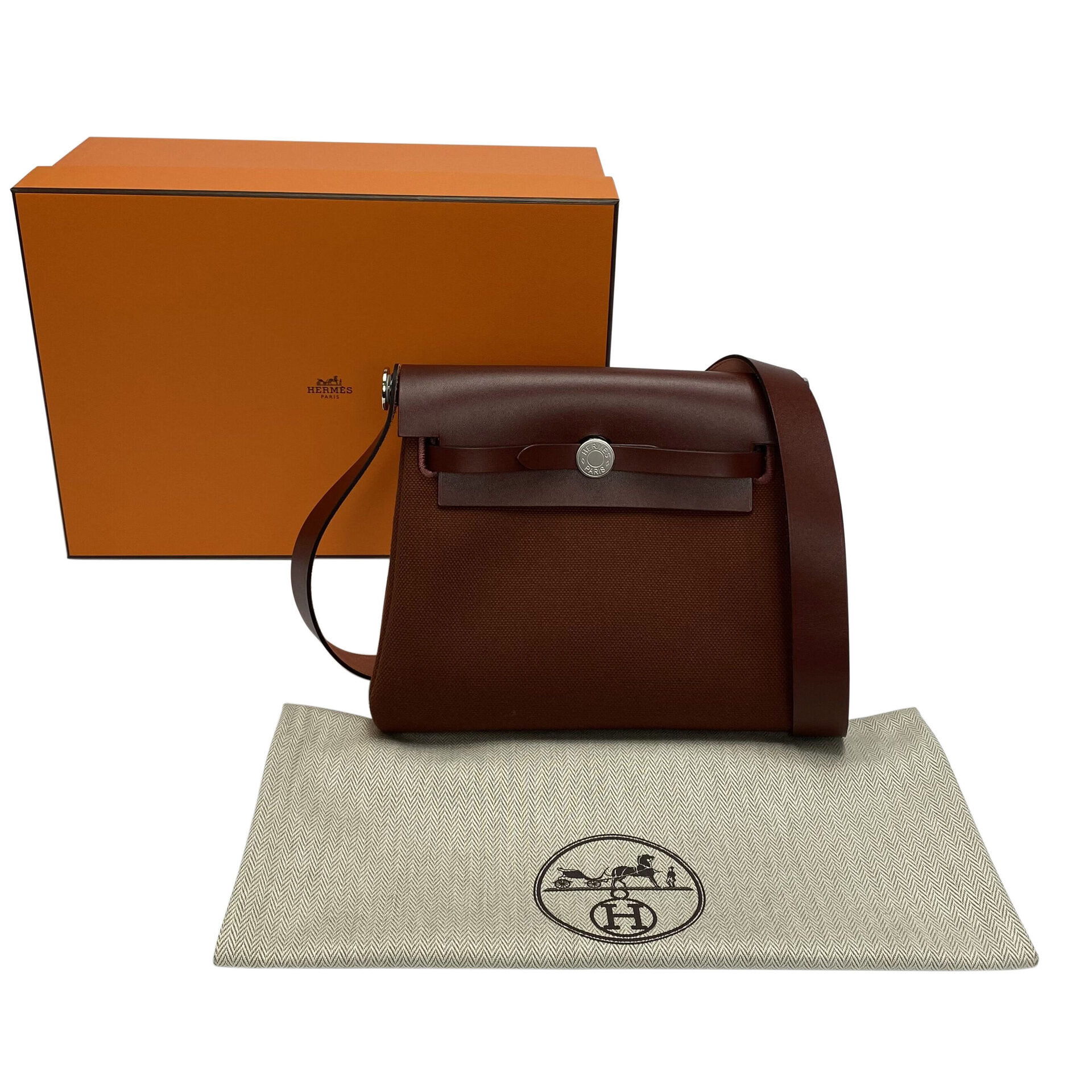 Bolsa Hermès Herbag Zip 20 Rouge