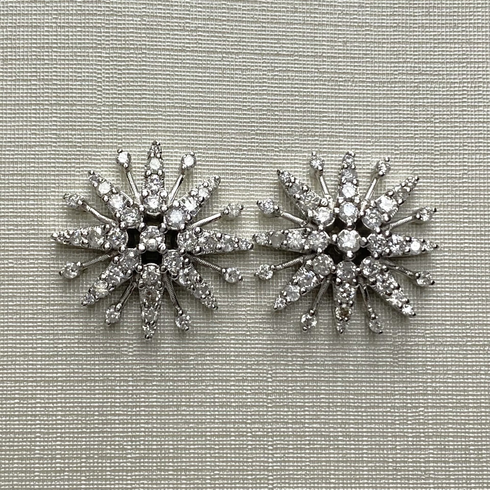 Par de Brincos Floco de Neve - 0.93 ct
