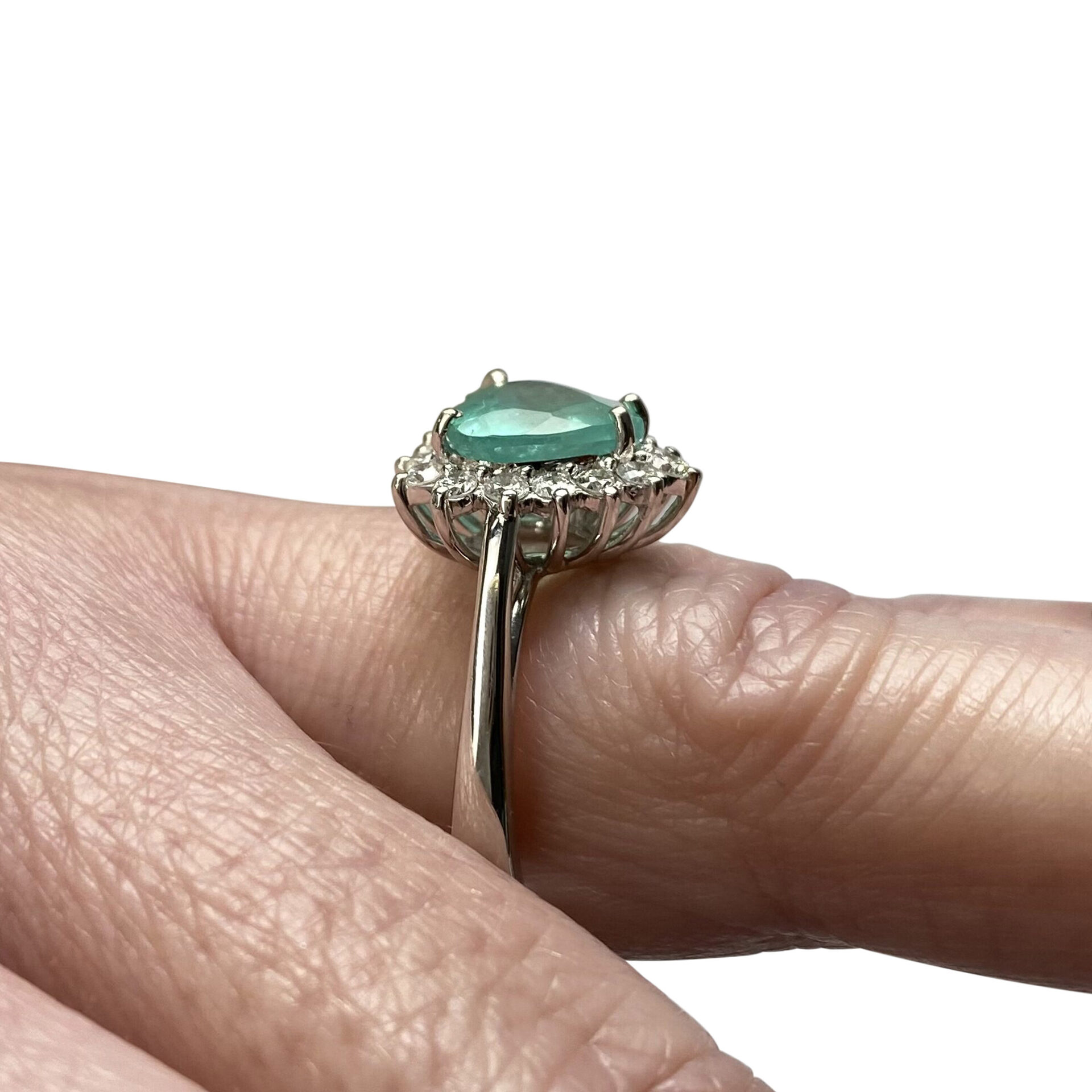 Anel Coração Esmeralda - 1.89 ct