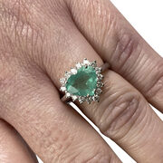 Anel Coração Esmeralda - 1.89 ct