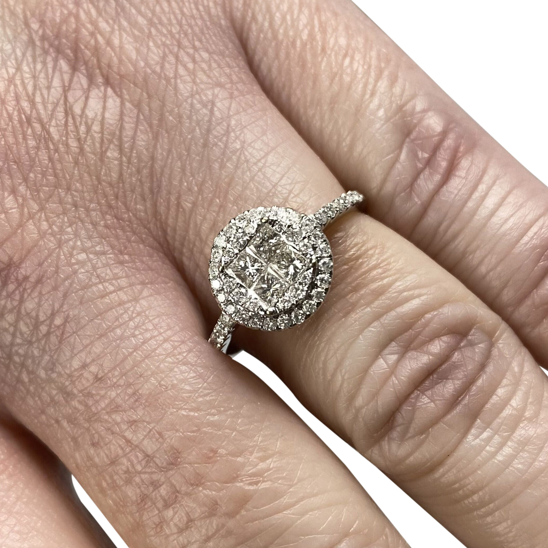 Anel Cravejado Diamantes - 0.56 ct