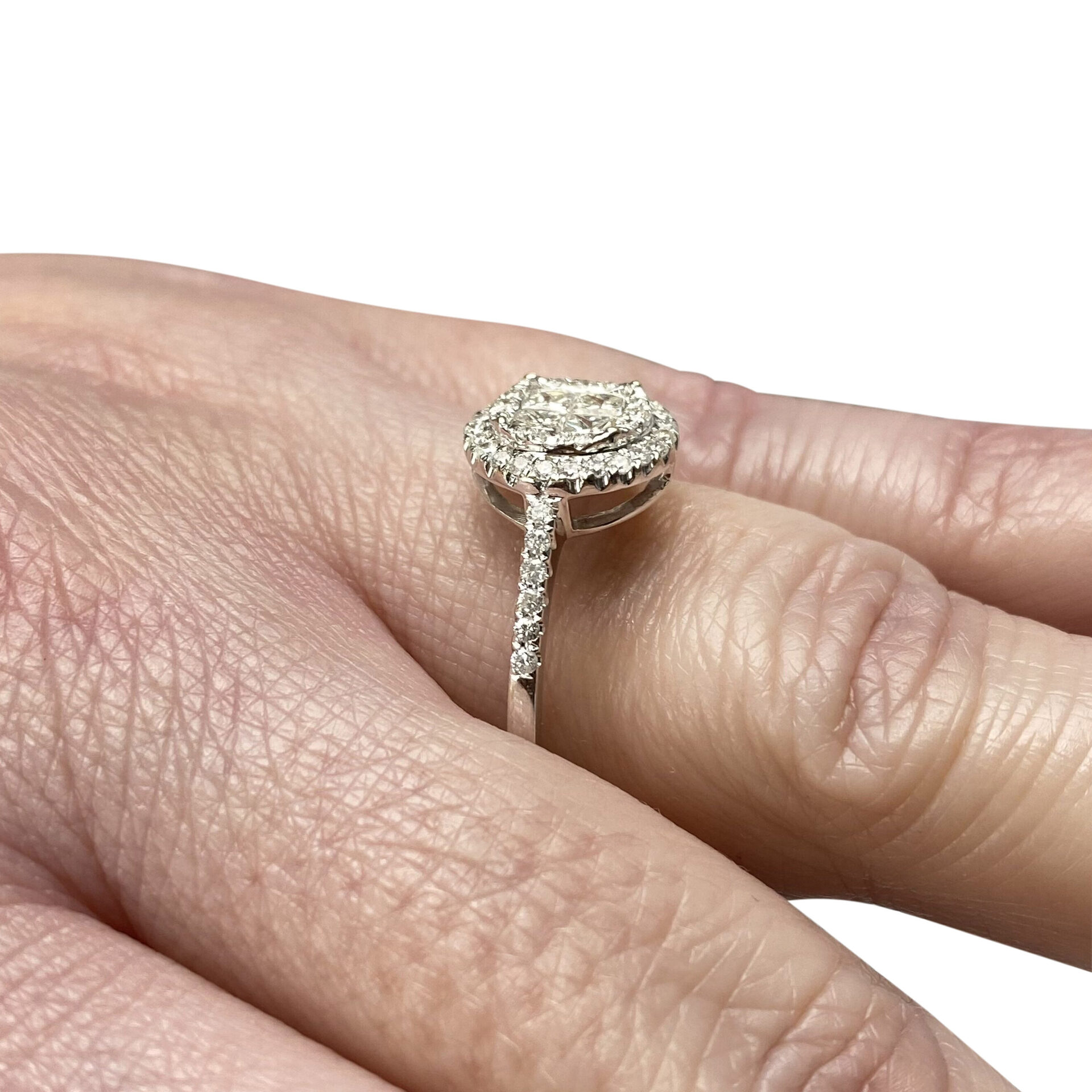 Anel Cravejado Diamantes - 0.56 ct