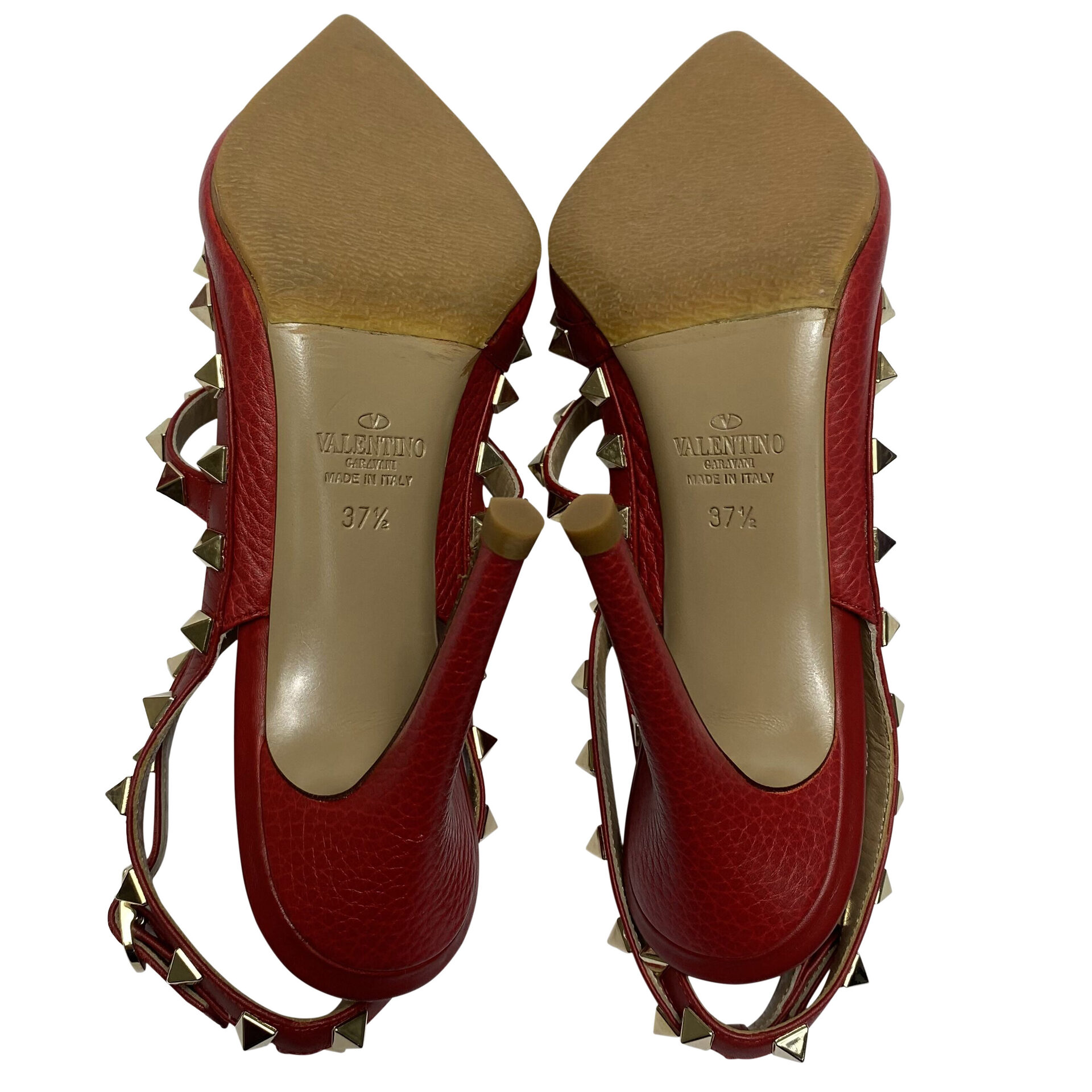 Scarpin Valentino Garavani Rockstud Vermelho