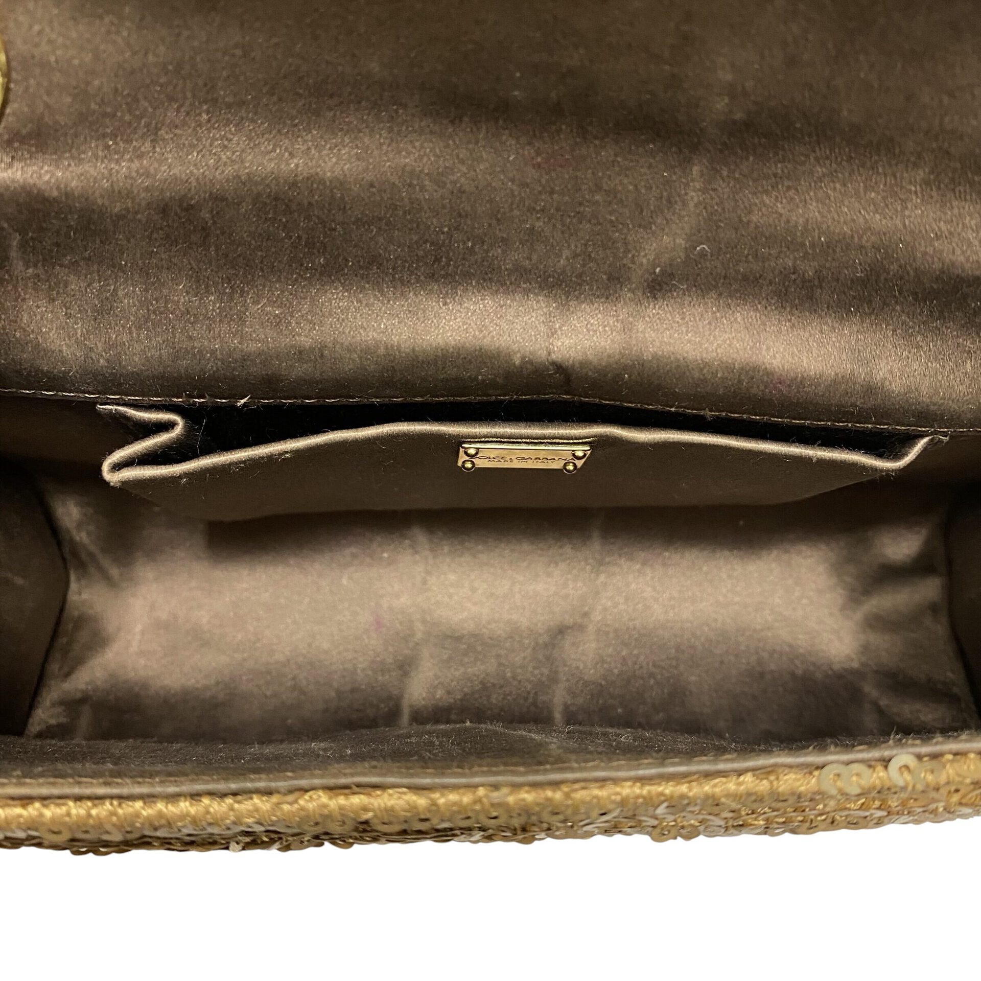Bolsa Dolce & Gabbana Paetês Dourados