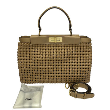 Bolsa Fendi Peekaboo Intrecciato