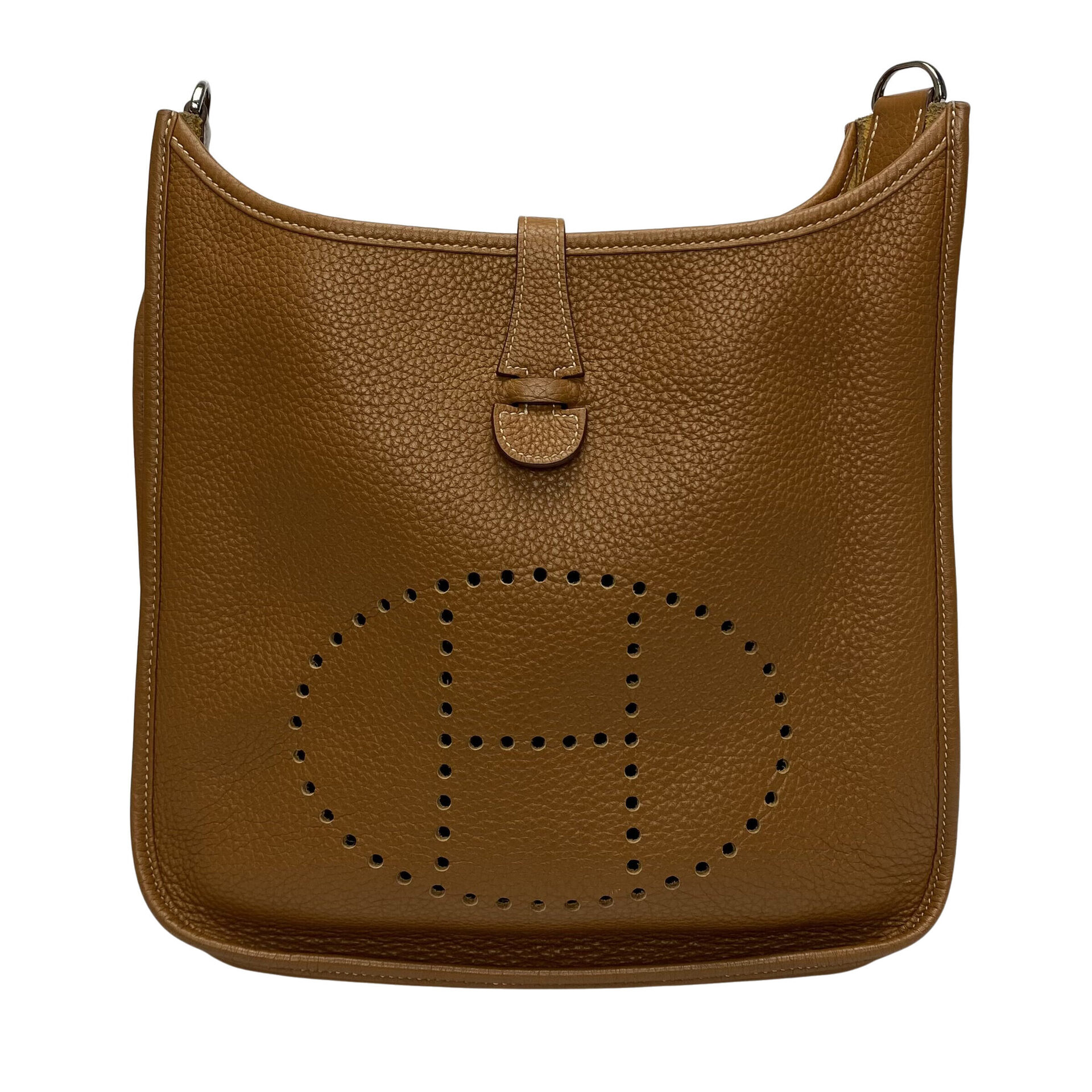 Bolsa Hermès Evelyne Marrom