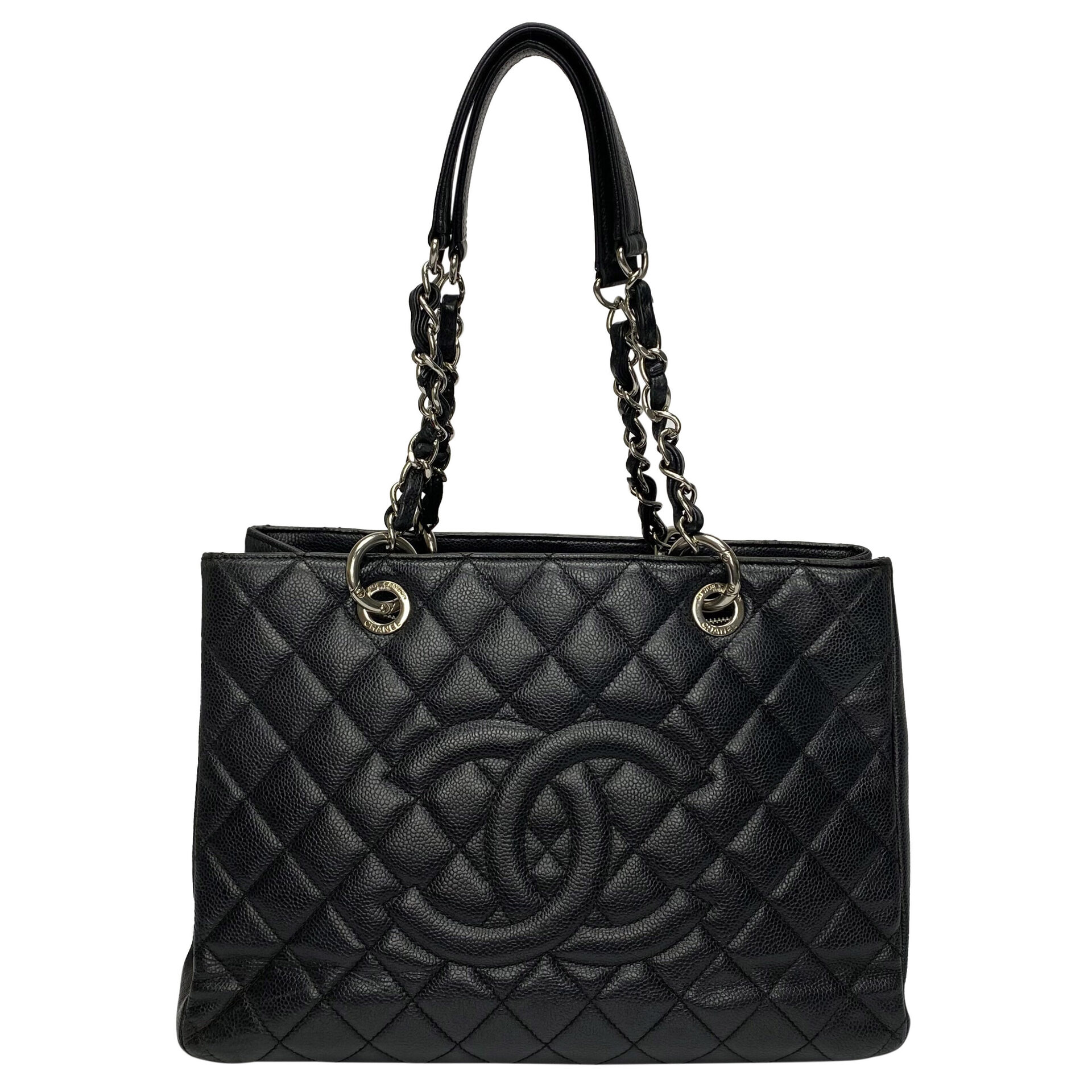 Bolsa Chanel Grand Shopping Tote GST Preta
