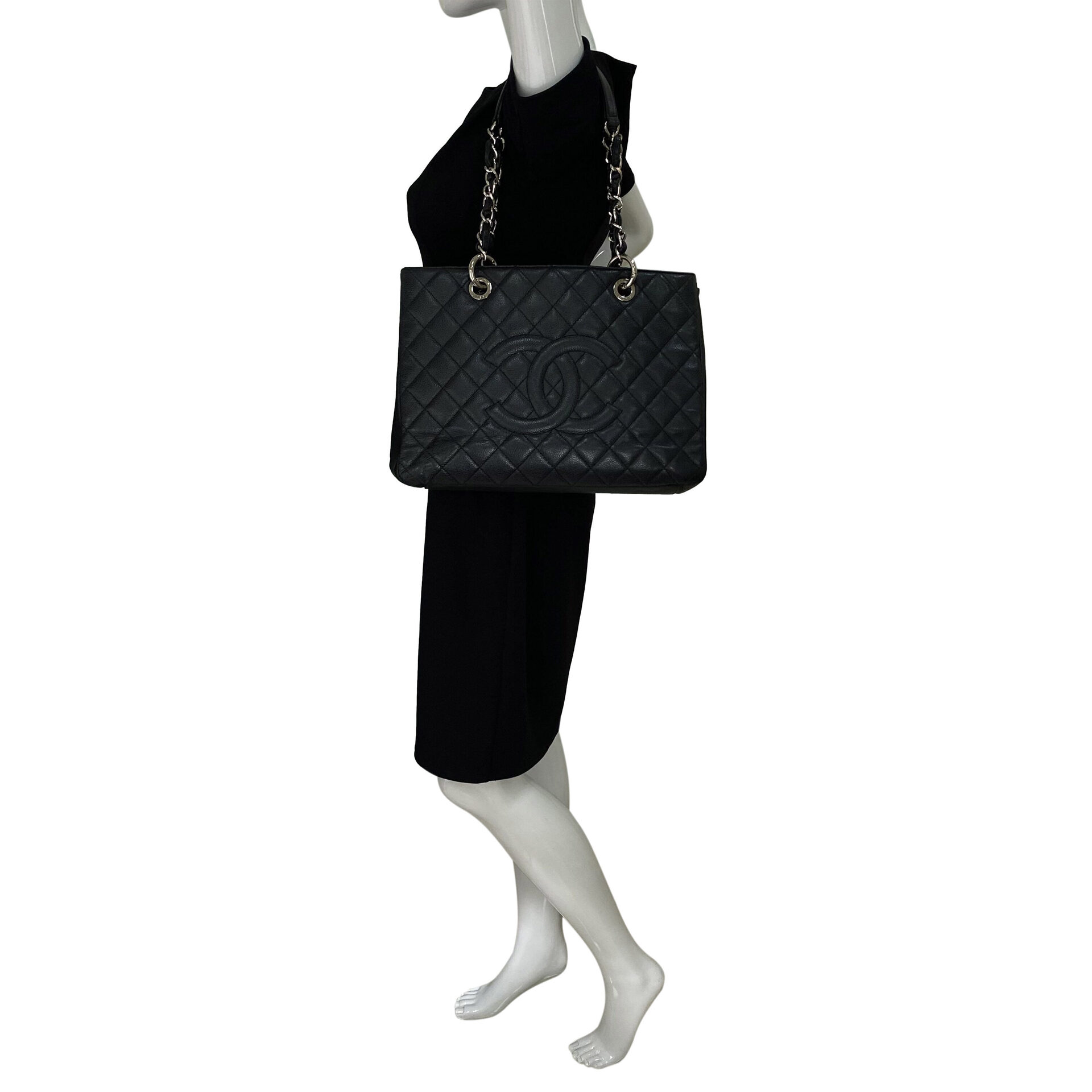 Bolsa Chanel Grand Shopping Tote GST Preta