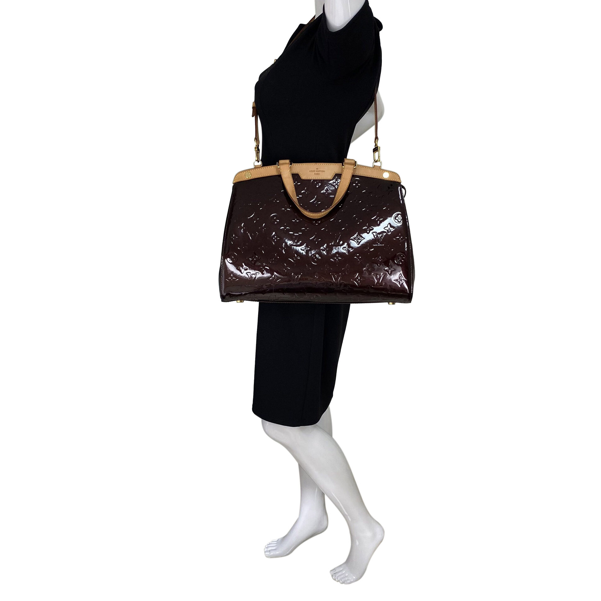 Bolsa Louis Vuitton Brea Verniz Vinho