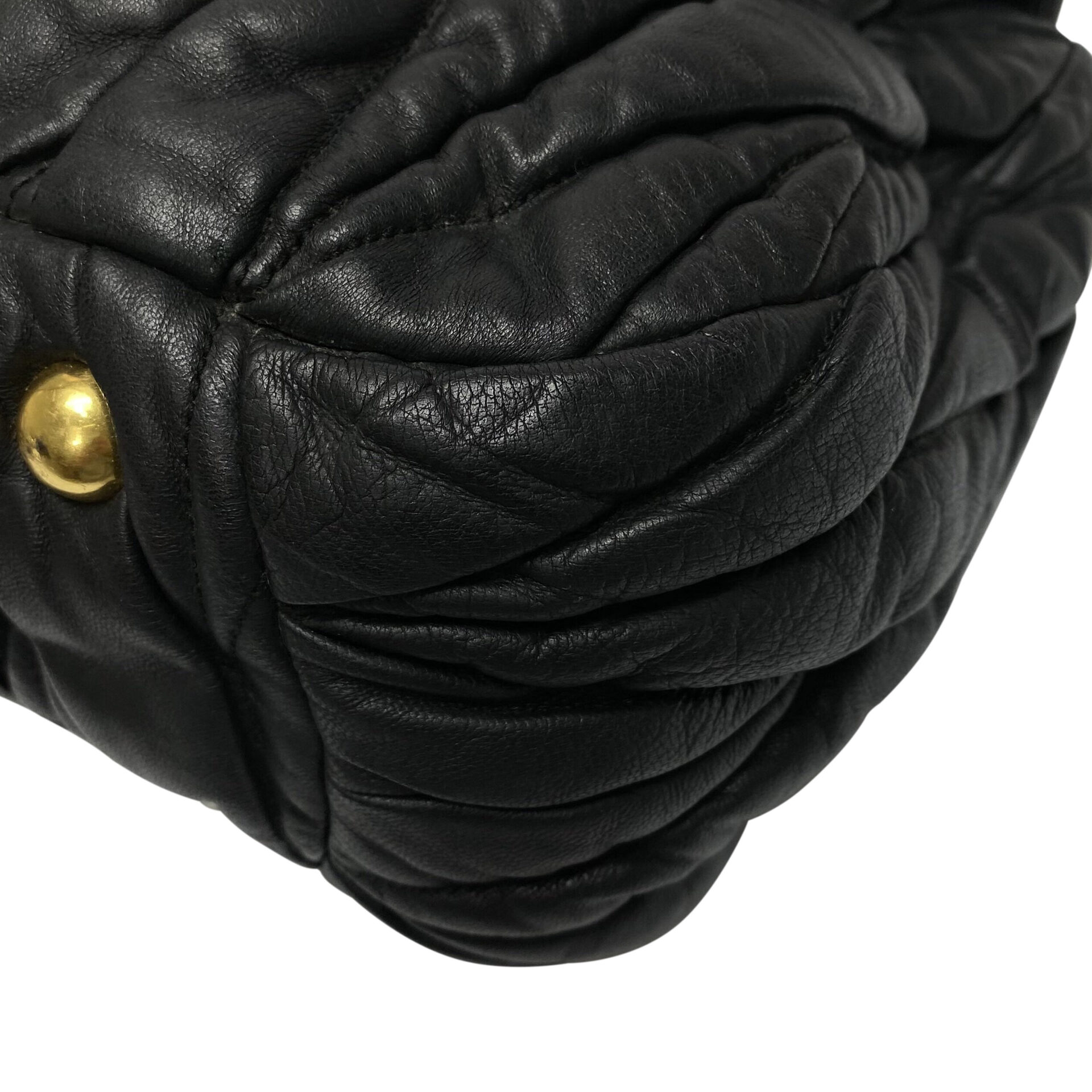 Bolsa Miu Miu Matelassê Preta