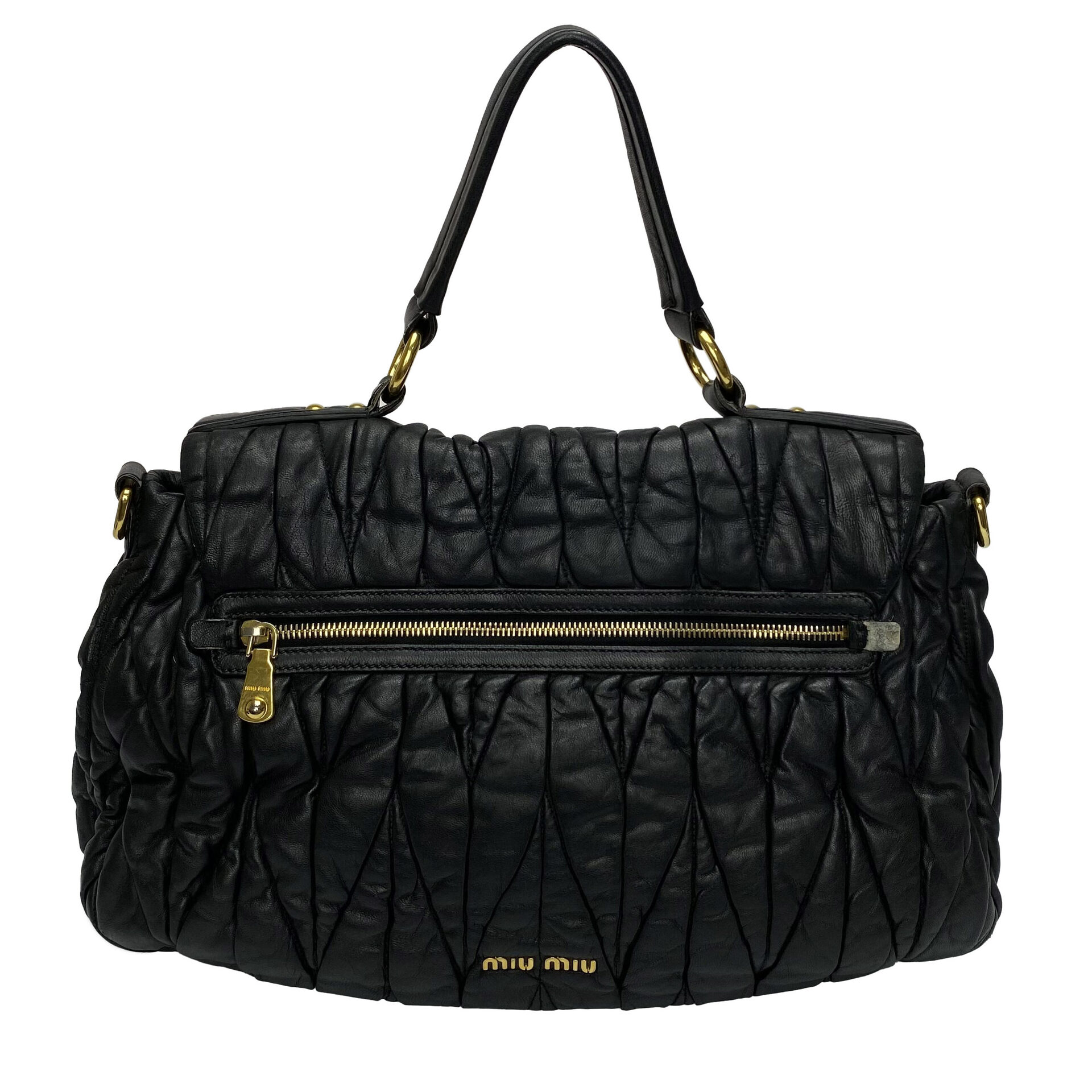 Bolsa Miu Miu Matelassê Preta