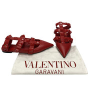 Sapato Valentino Garavani Rockstud Vermelho