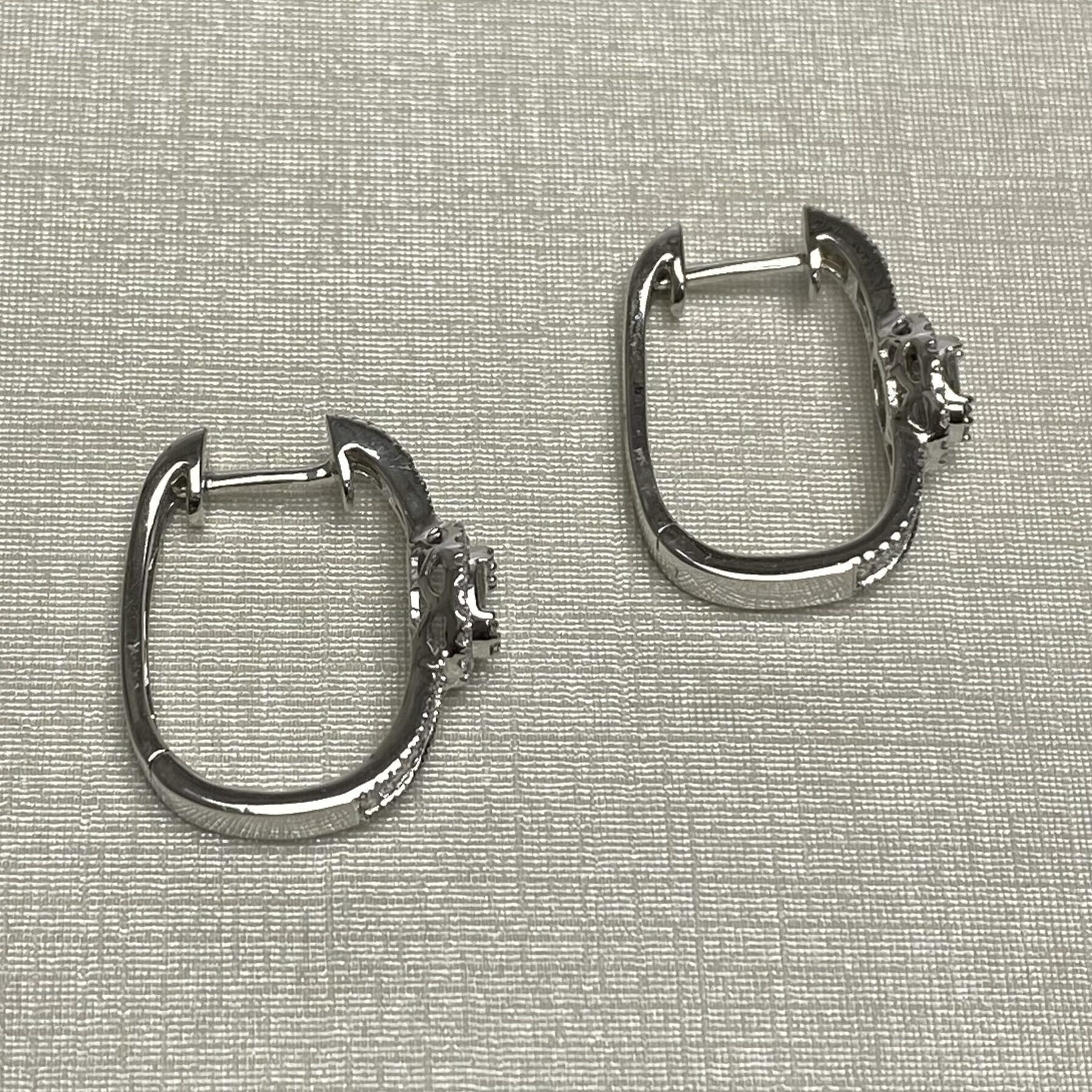 Par de Brincos Argolas Diamantes
