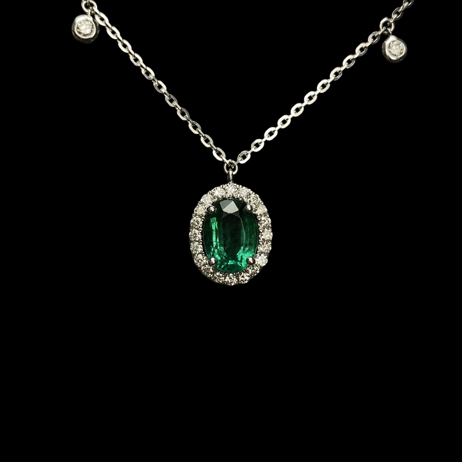 Colar Esmeralda Oval