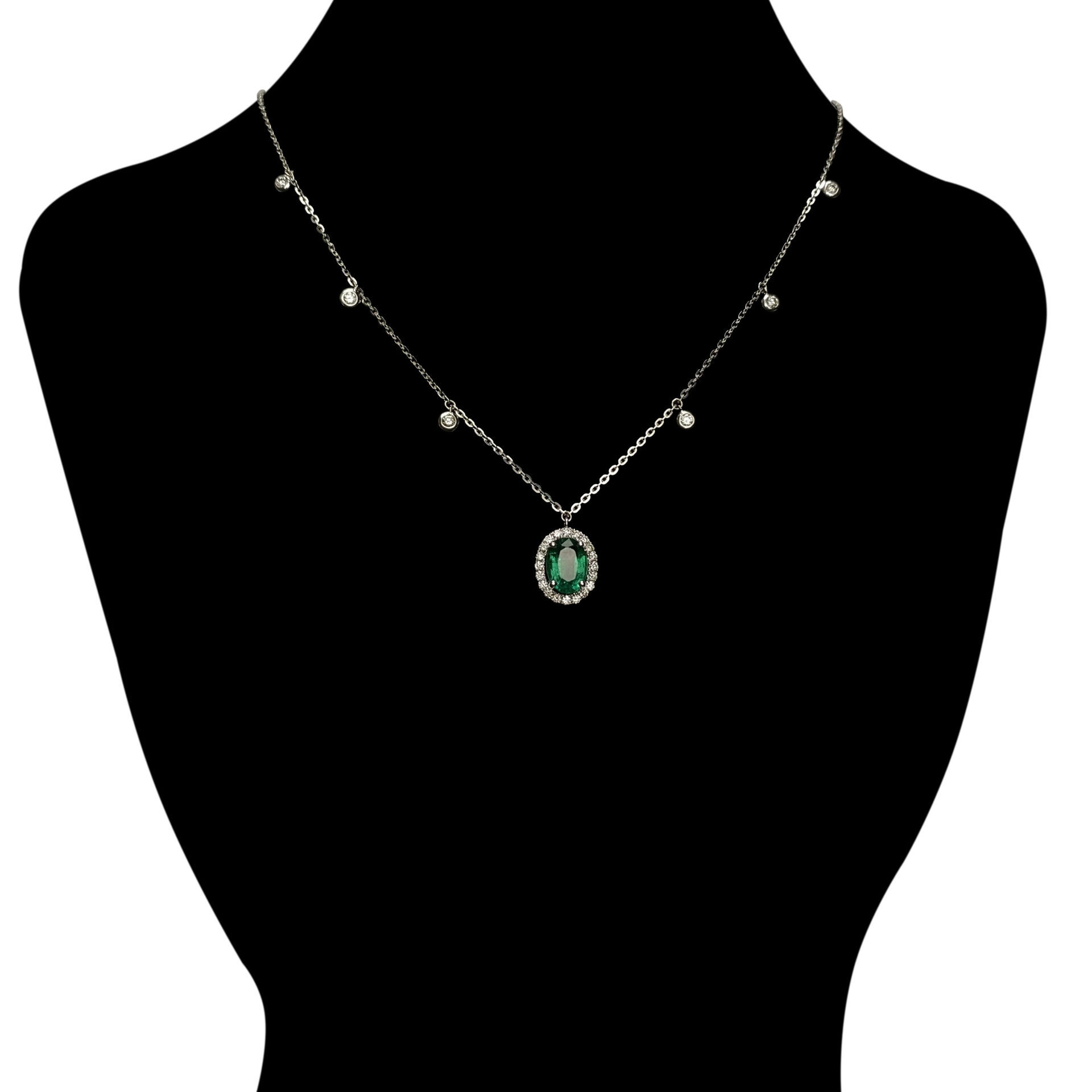 Colar Esmeralda Oval