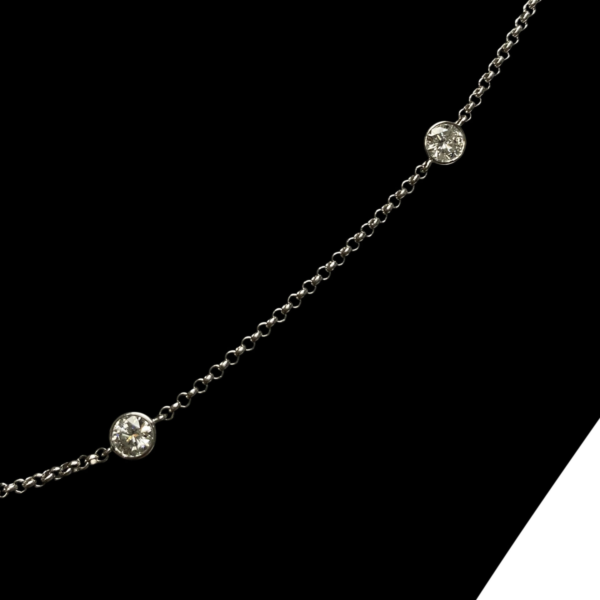 Colar 9 Bezéis Diamantes - 2.80 ct