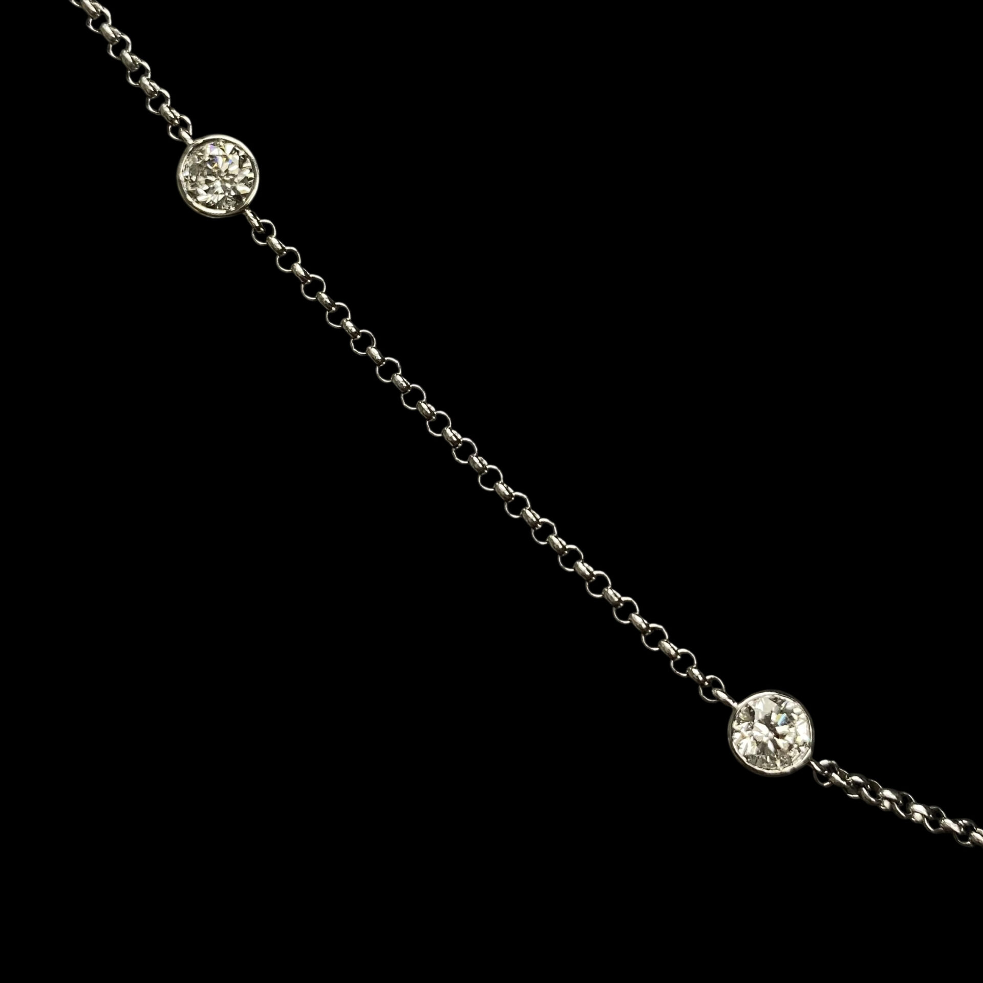 Colar 9 Bezéis Diamantes - 2.80 ct
