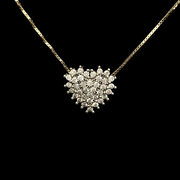 Colar Coração Pavê Diamantes