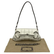 Bolsa Gucci Horsebit Chain Branca