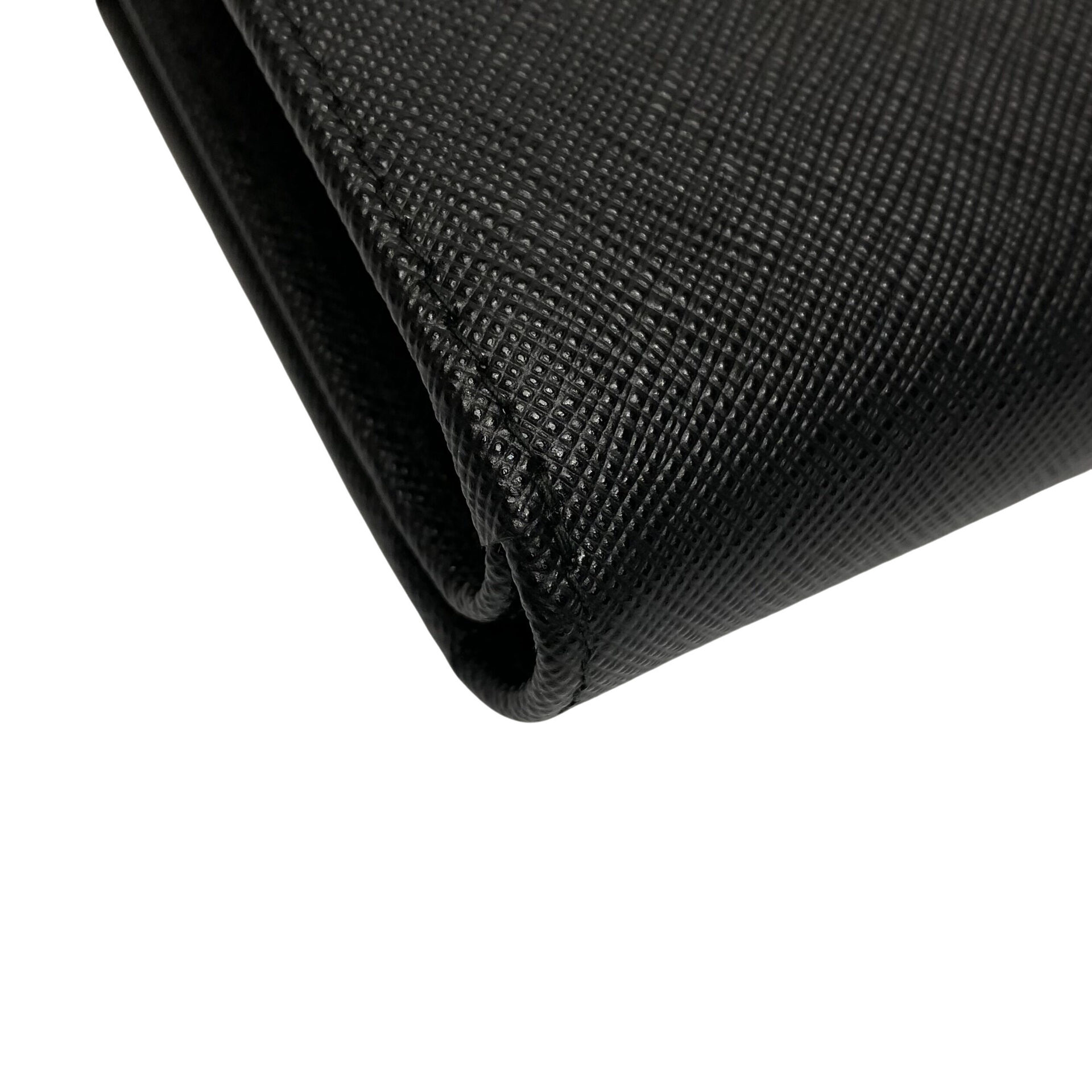Carteira Prada Couro Saffiano Preto