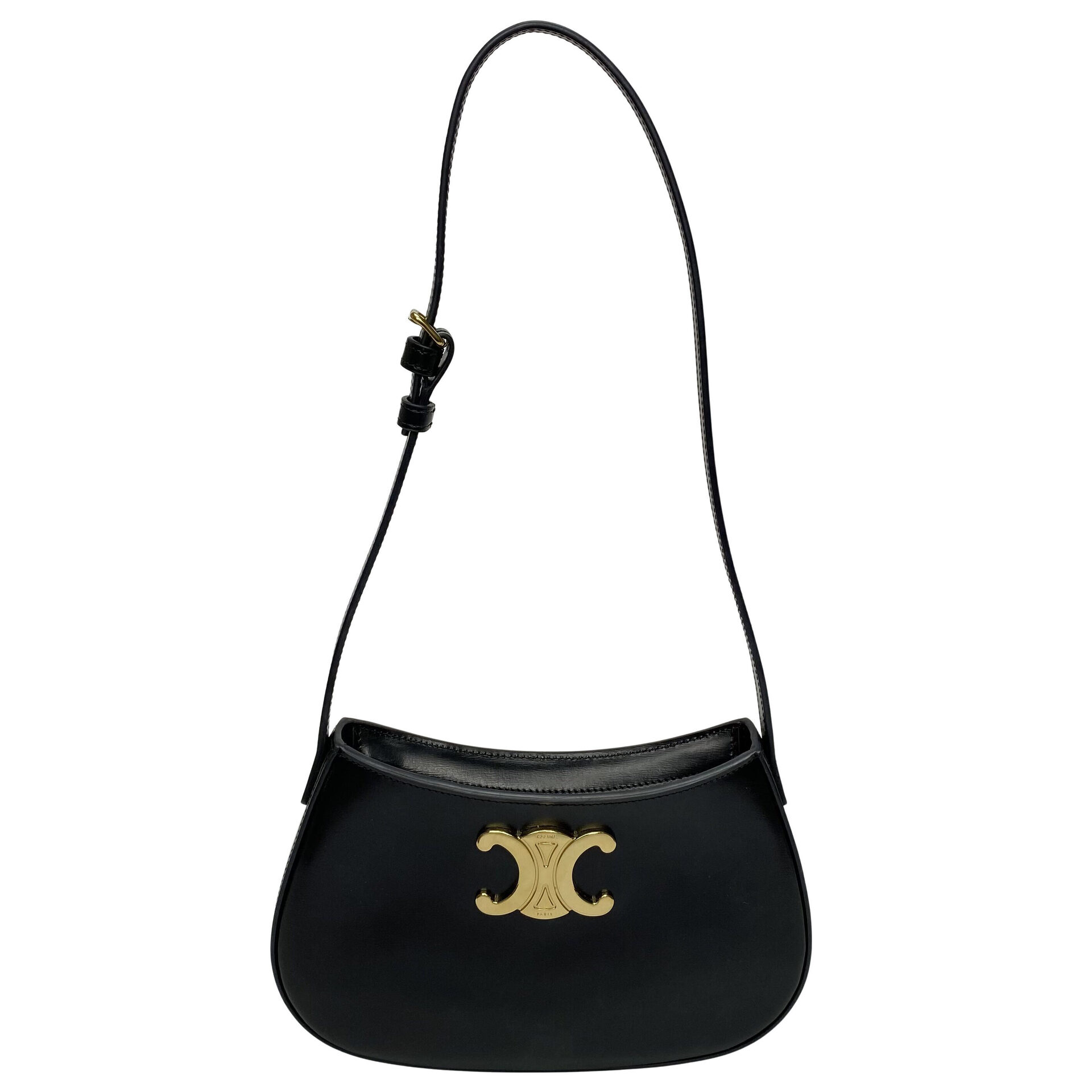 Bolsa Celine Tilly Triomphe Preta