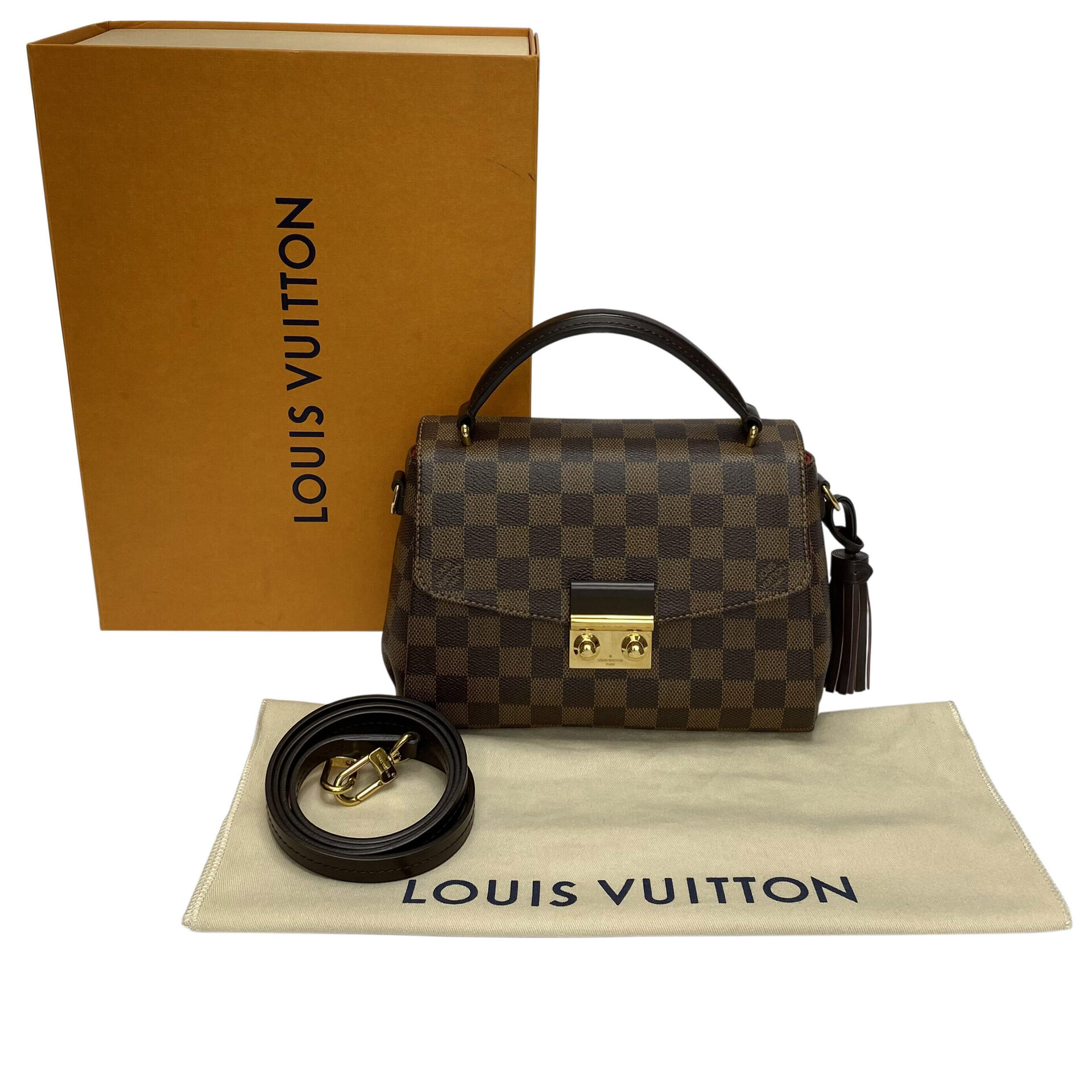 Bolsa Louis Vuitton Croisette Damier Ebene