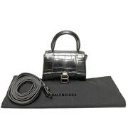 Bolsa Balenciaga Hourglass Mini Prata
